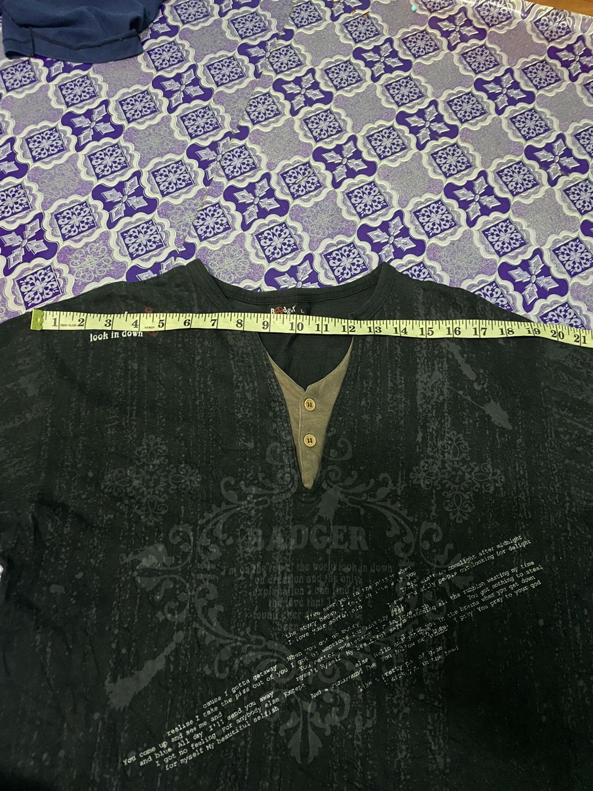 Hysteric Glamour × If Six Was Nine × Japanese Brand Badger Sport Compression Black Long Sleeve Shirt Youth Sz L Size US L / EU 52-54 / 3 - 13 Thumbnail