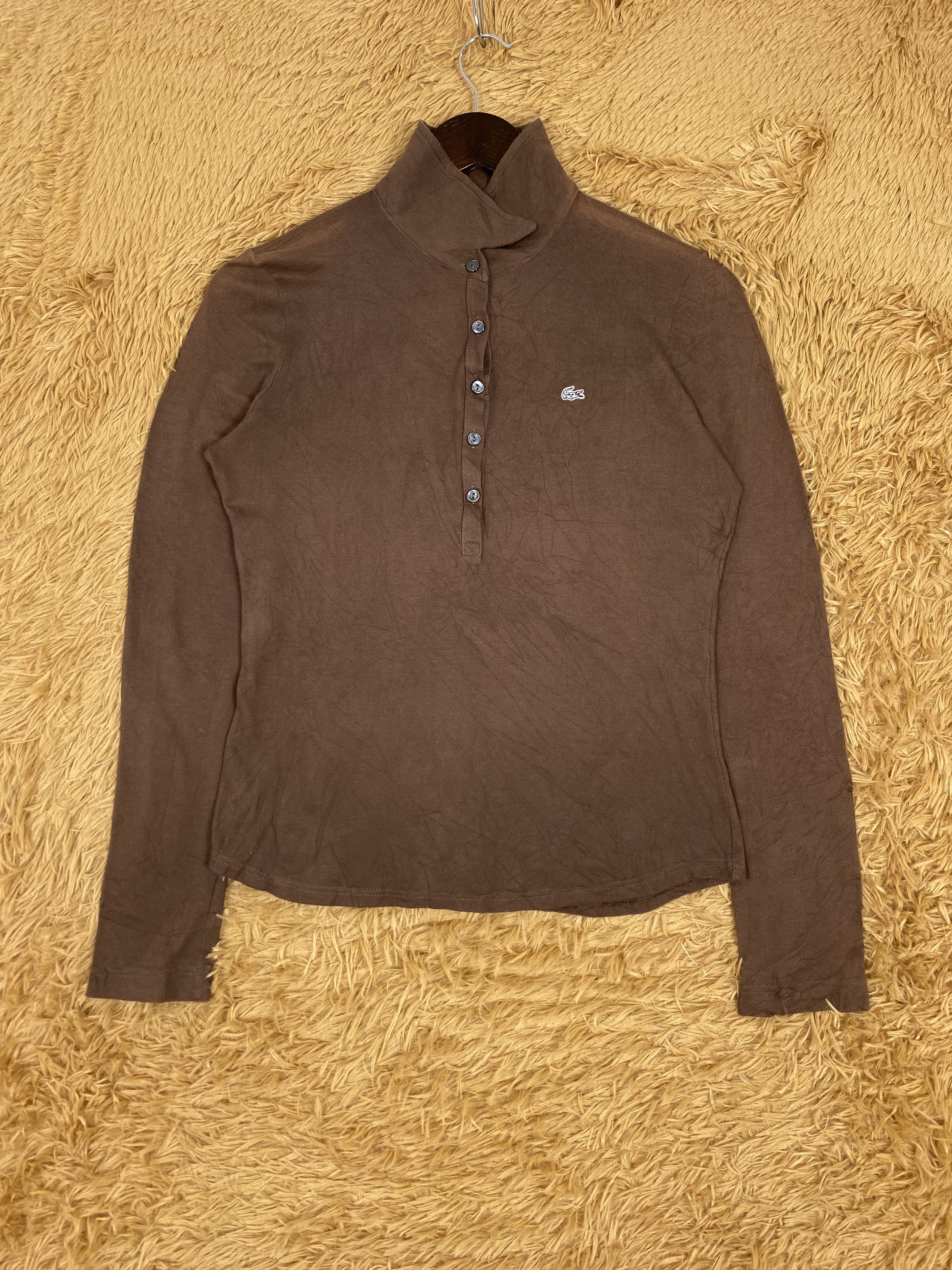 Lacoste Vintage Lacoste Half Button Shirts PT0039 Size US S / EU 44-46 / 1 - 1 Thumbnail