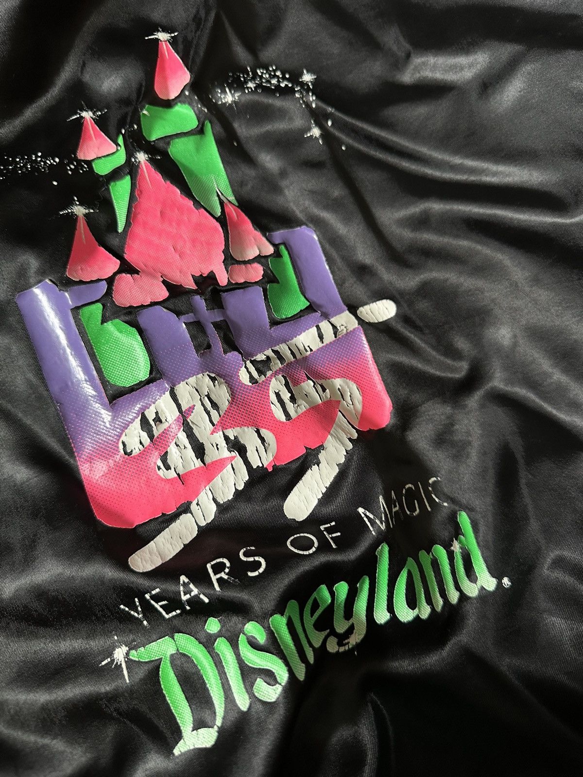 Disney Vintage 90s DISNEY WORLD Satin Varsity Jacket Size US M / EU 48-50 / 2 - 4 Thumbnail