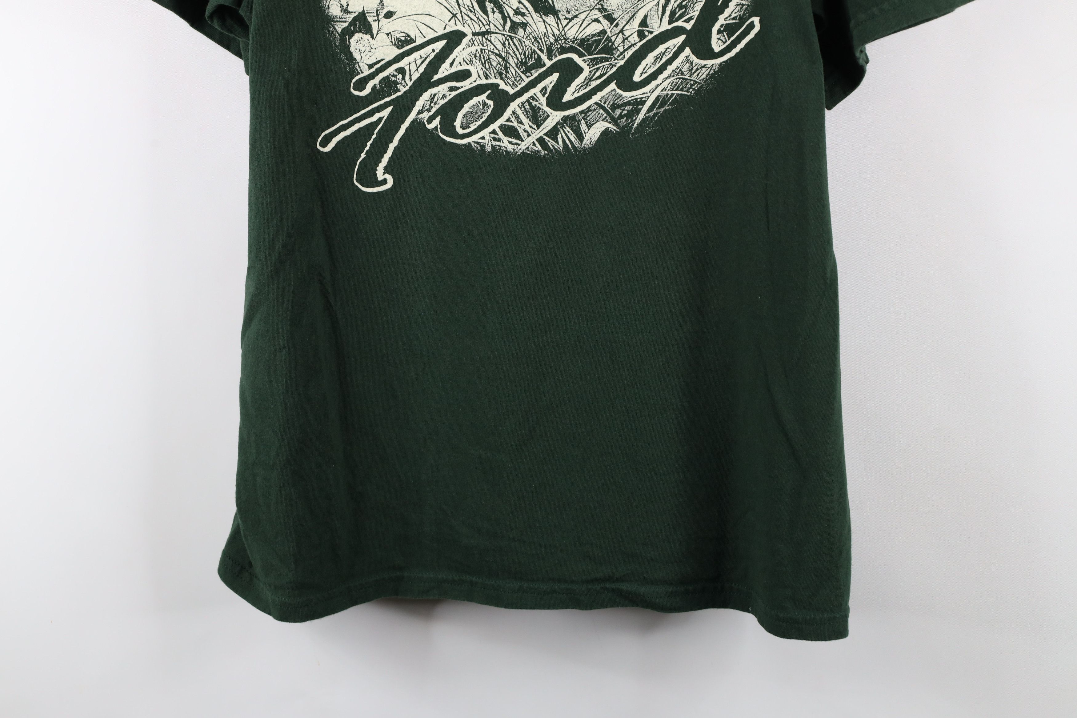 Vintage Vintage 90s Ford Motor Company Out Deer Buck T-Shirt Green Size US XL / EU 56 / 4 - 3 Thumbnail