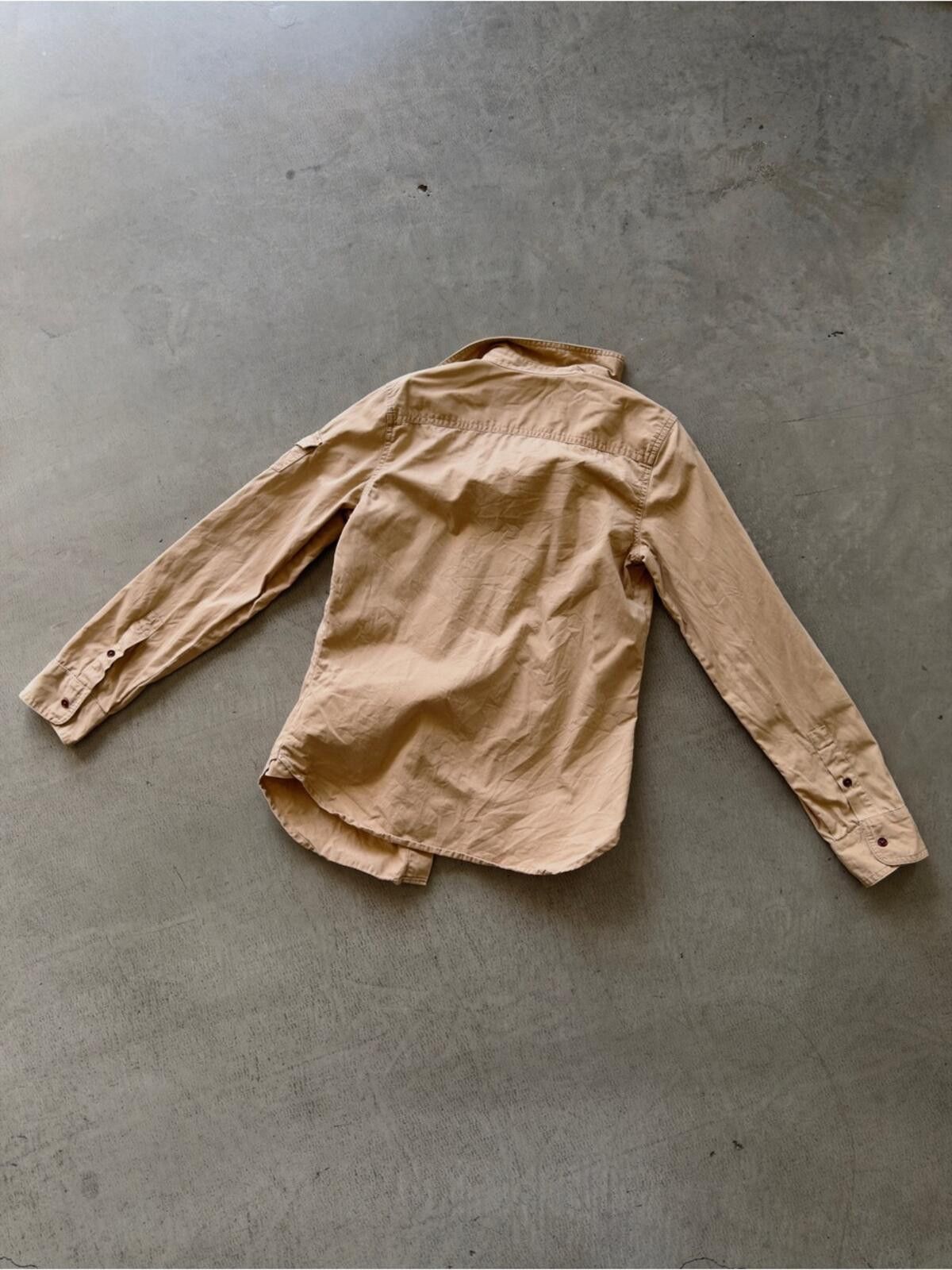 Lauren Ralph Lauren Lauren Ralph Lauren / Utility Button Down / Tan Size XS / US 0-2 / IT 36-38 - 2 Thumbnail
