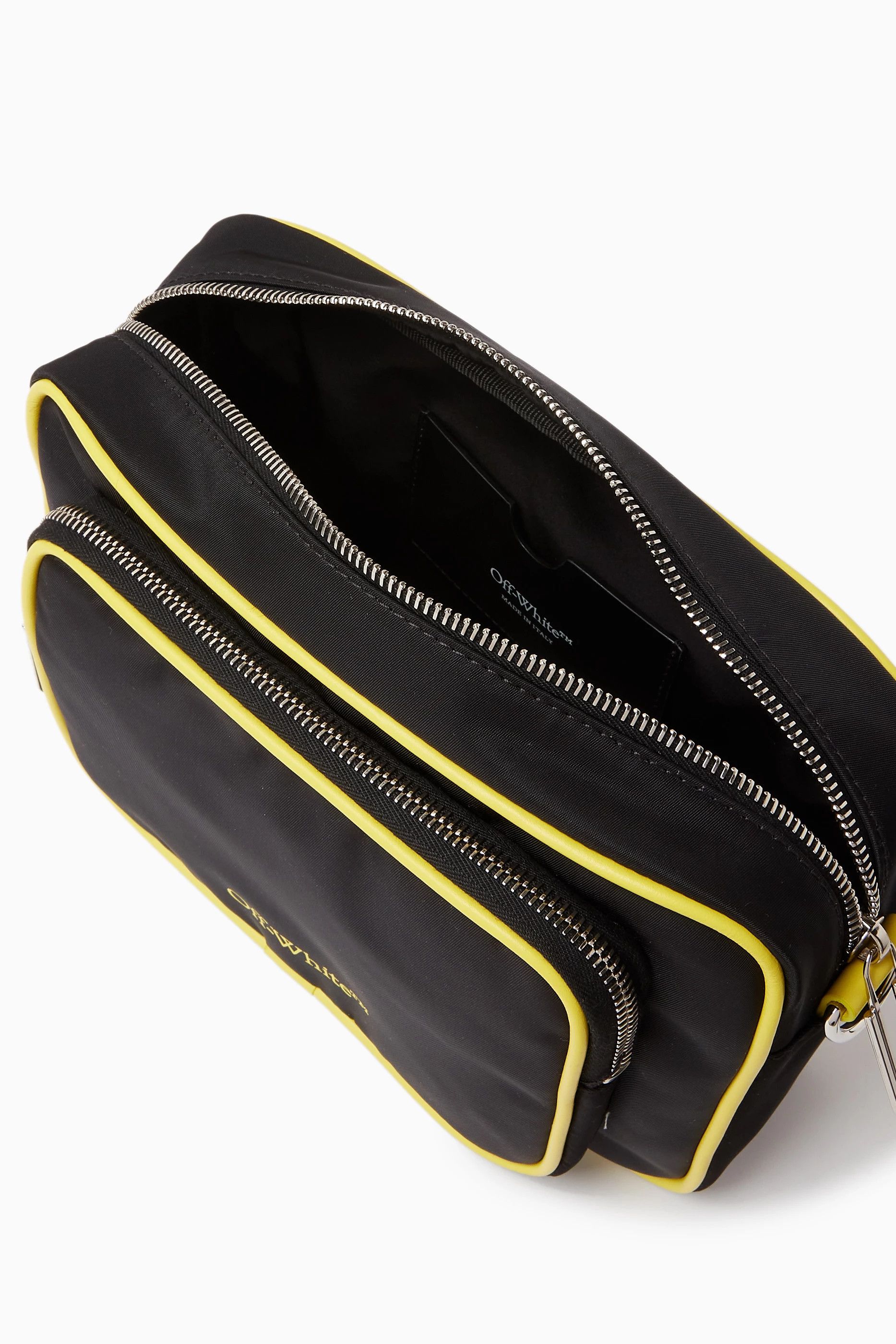 Off-White o1y0225 Size : OS / Logo Cross-Body Bag in Black/Yellow Size ONE SIZE - 2 Thumbnail