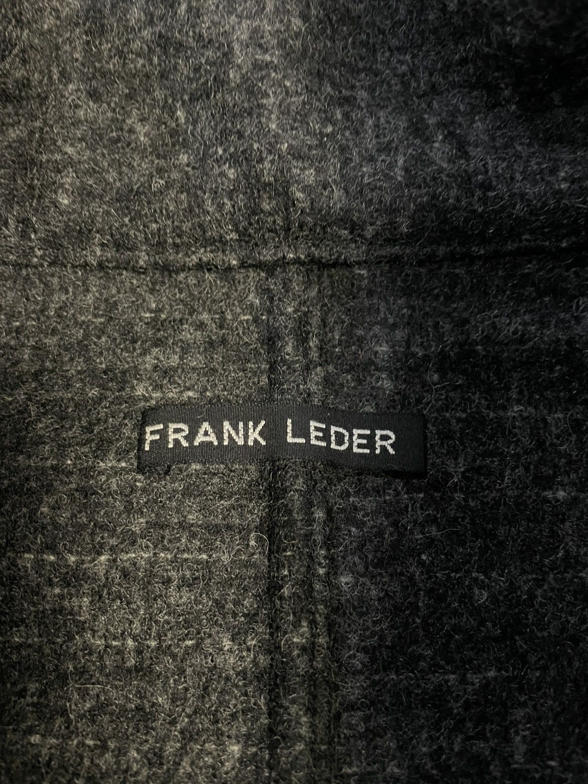 Frank Leder Frank Leder Leather Detail Workwear Wool Jacket Rare Size US S / EU 44-46 / 1 - 5 Thumbnail