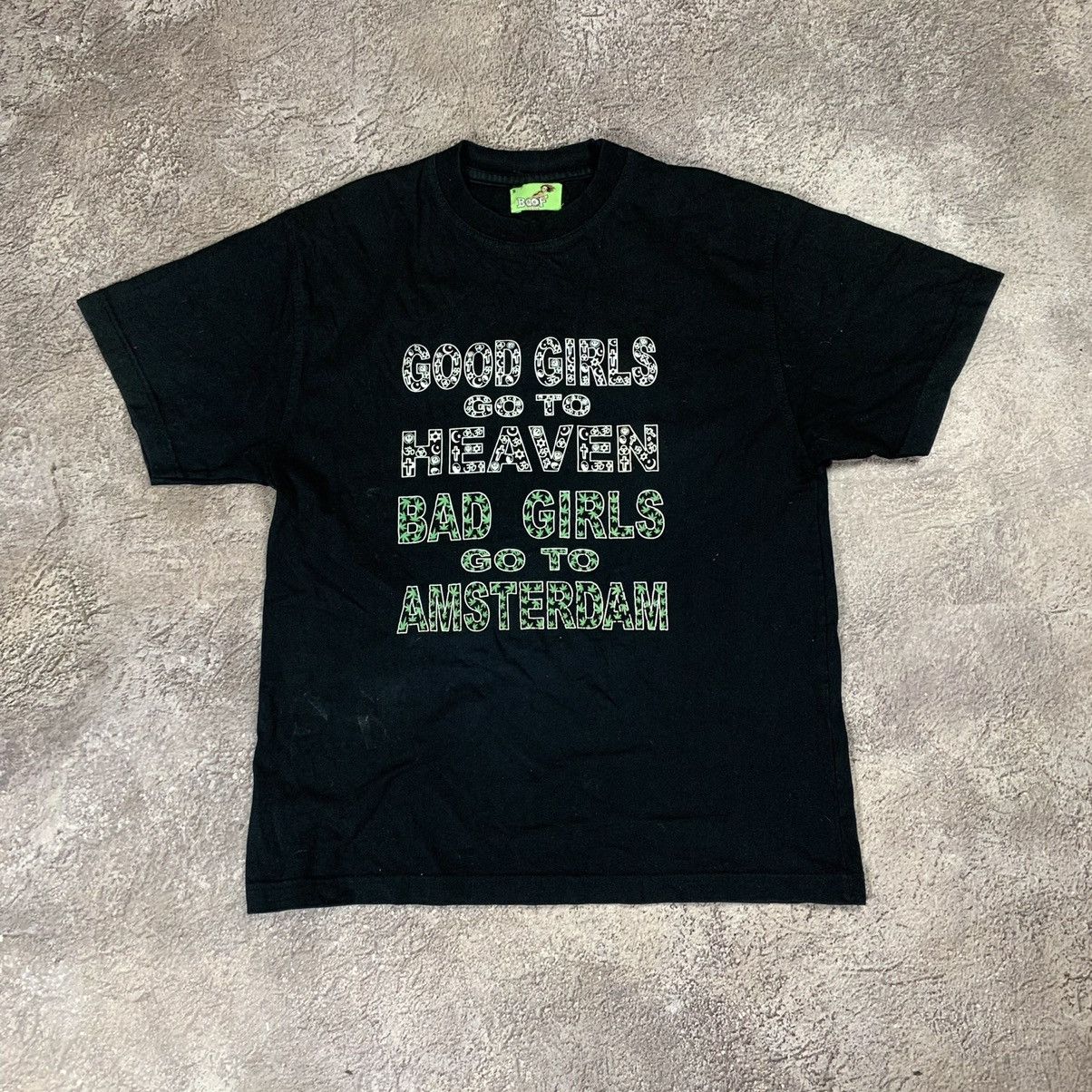 Vintage Vintage Y2K Graphic Tee Good Girls Heaven Bad Girls Amsterda Size US S / EU 44-46 / 1 - 1 Thumbnail