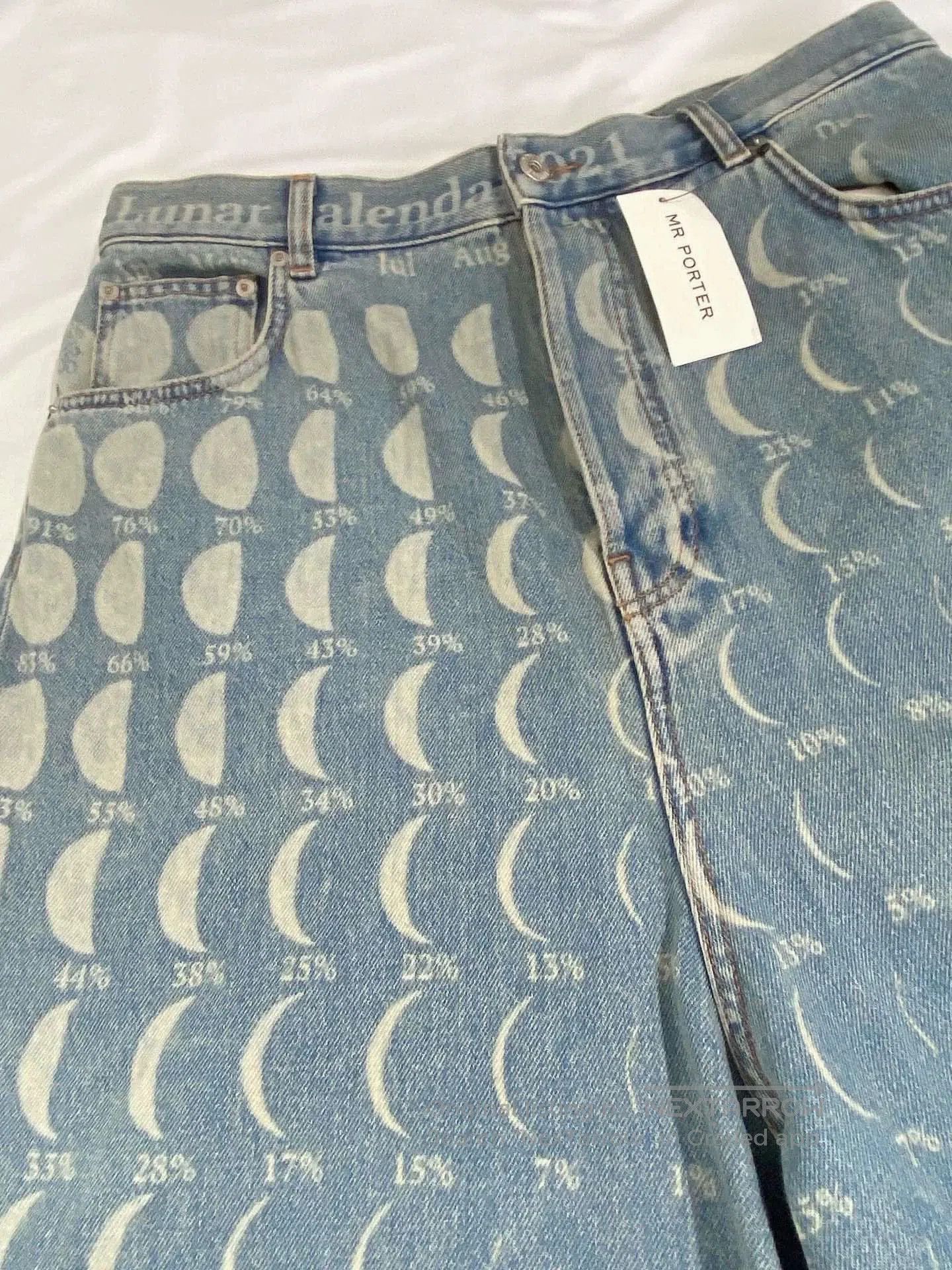 Loewe Loewe Moon Phase Denim Shorts. Size US 38 / EU 54 - 3 Thumbnail