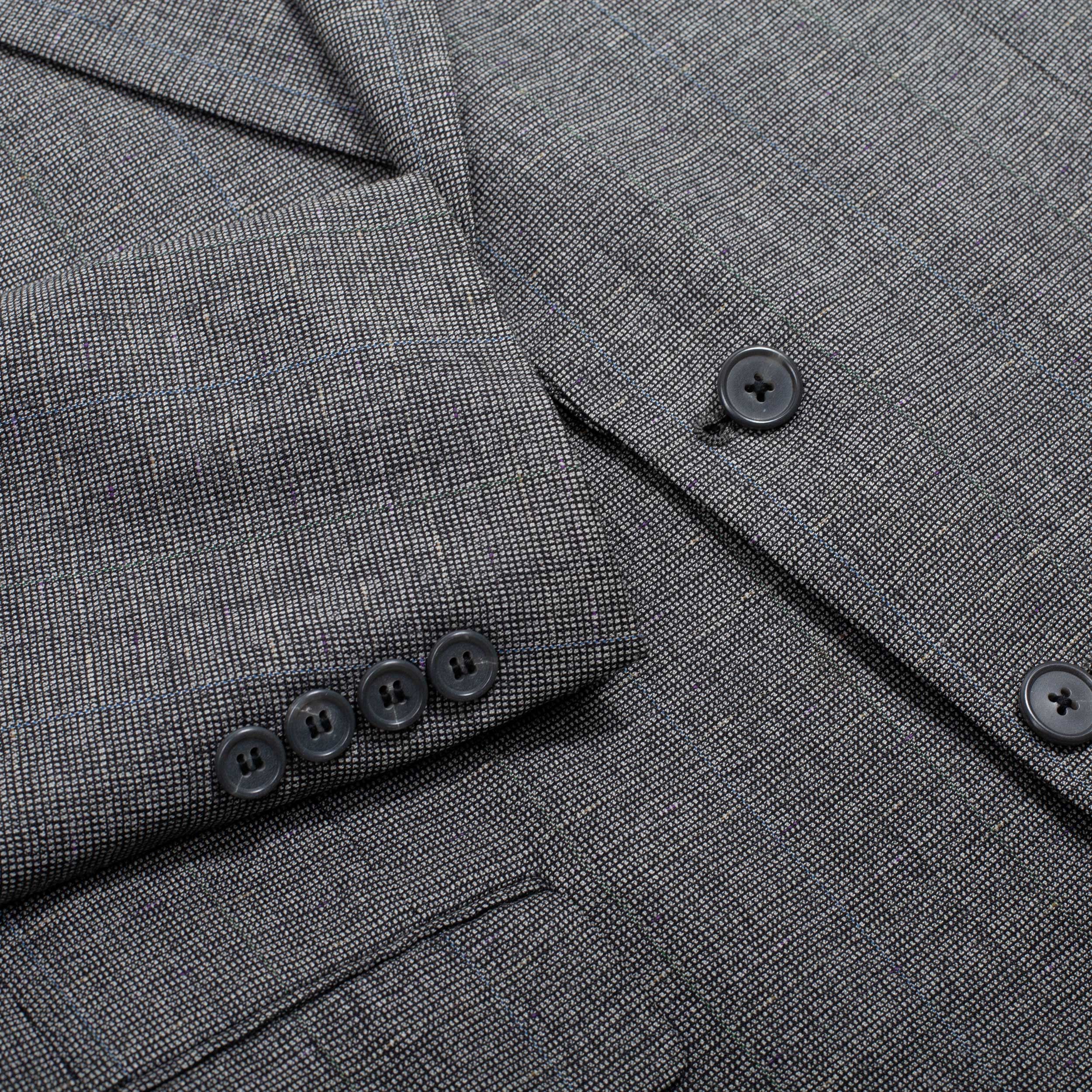 Lanvin Vintage Lanvin Blazer Gray Nailhead Wool Size 42R - 5 Thumbnail