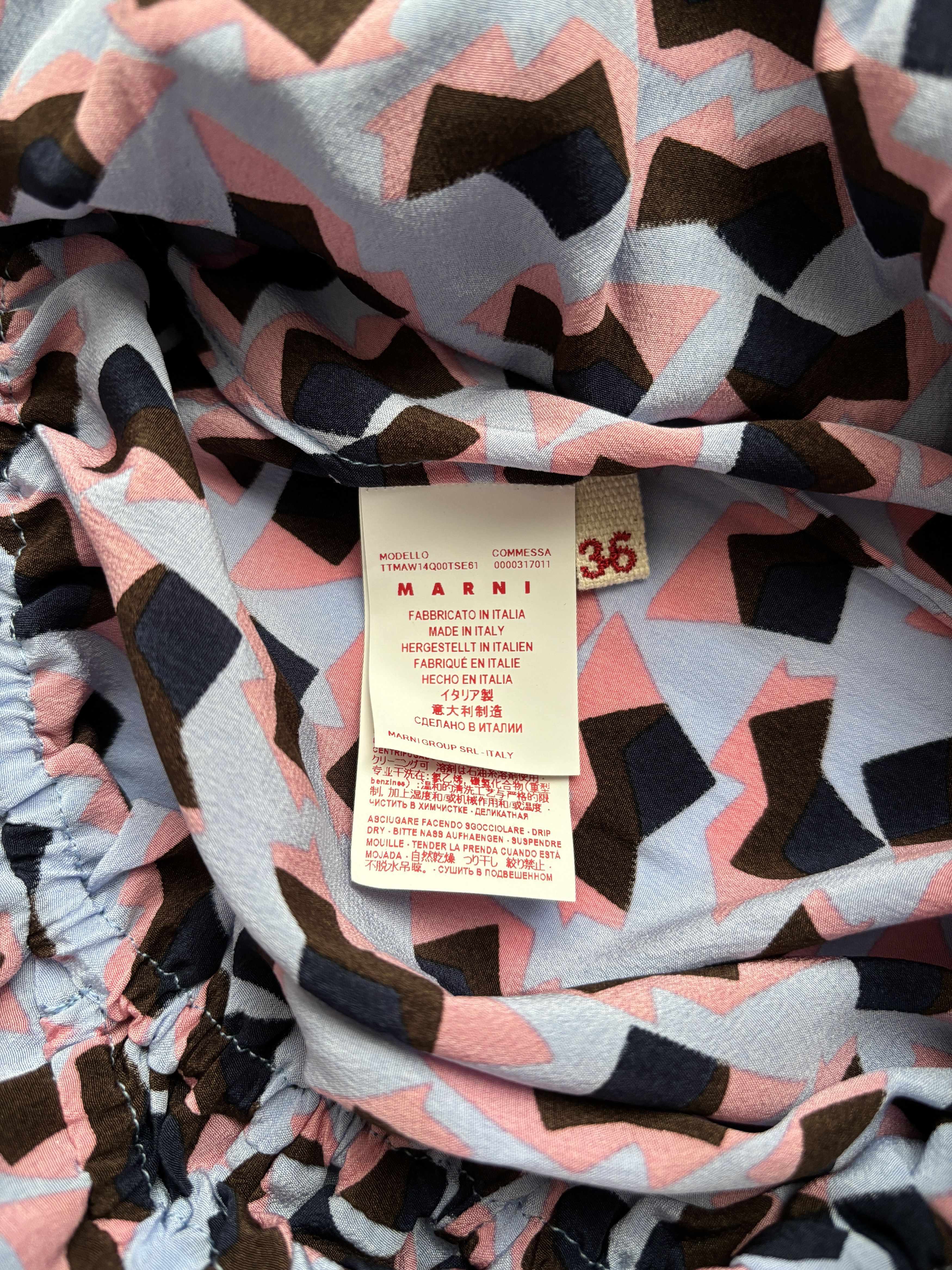 Marni ⚡️QUICK SALE⚡️Marni Multi-Colored Patterned Silk Tank Top Size S / US 4 / IT 40 - 5 Thumbnail
