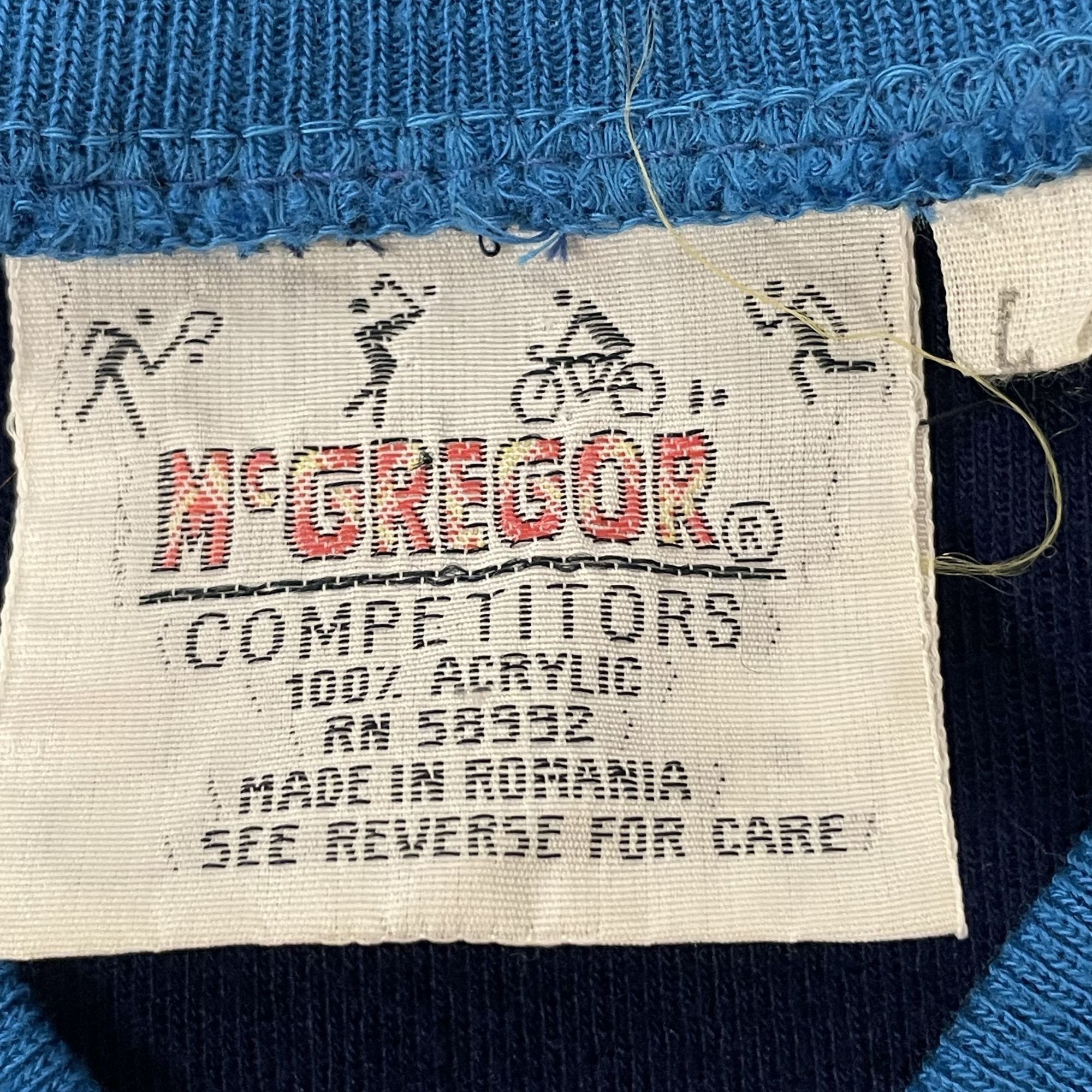 McGregor Vtg McGregor 2 TONE Blue COLORBLOCK Stripe Jacket Size US M / EU 48-50 / 2 - 6 Thumbnail