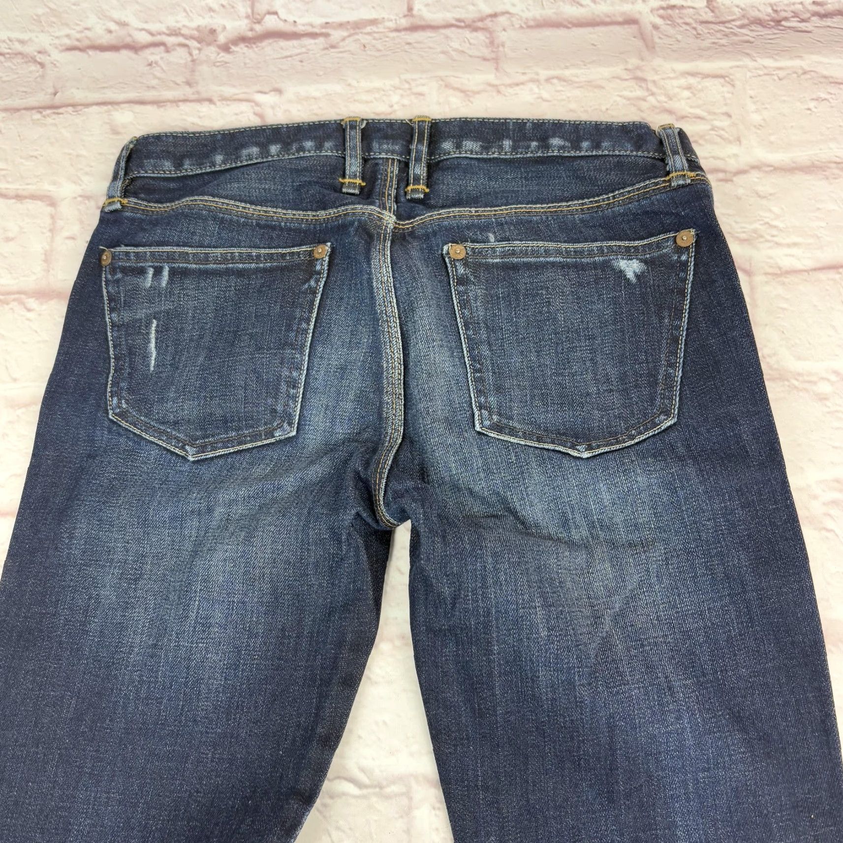 Madewell Madewell Jeans Womens 28W x 30L Medium Wash Low Rise Straight Stretch Denim Shirt? Size 28" / US 6 / IT 42 - 3 Thumbnail