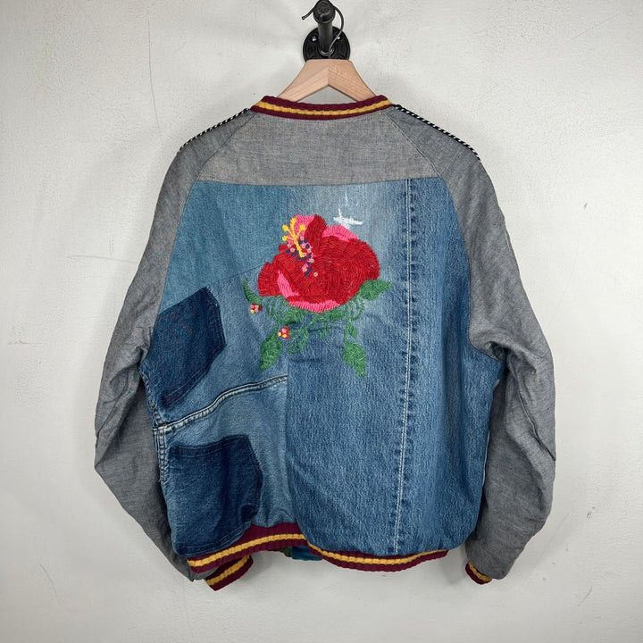 Kapital Kapital Denim Patch Bomber Jacket Size US M / EU 48-50 / 2 - 2 Thumbnail