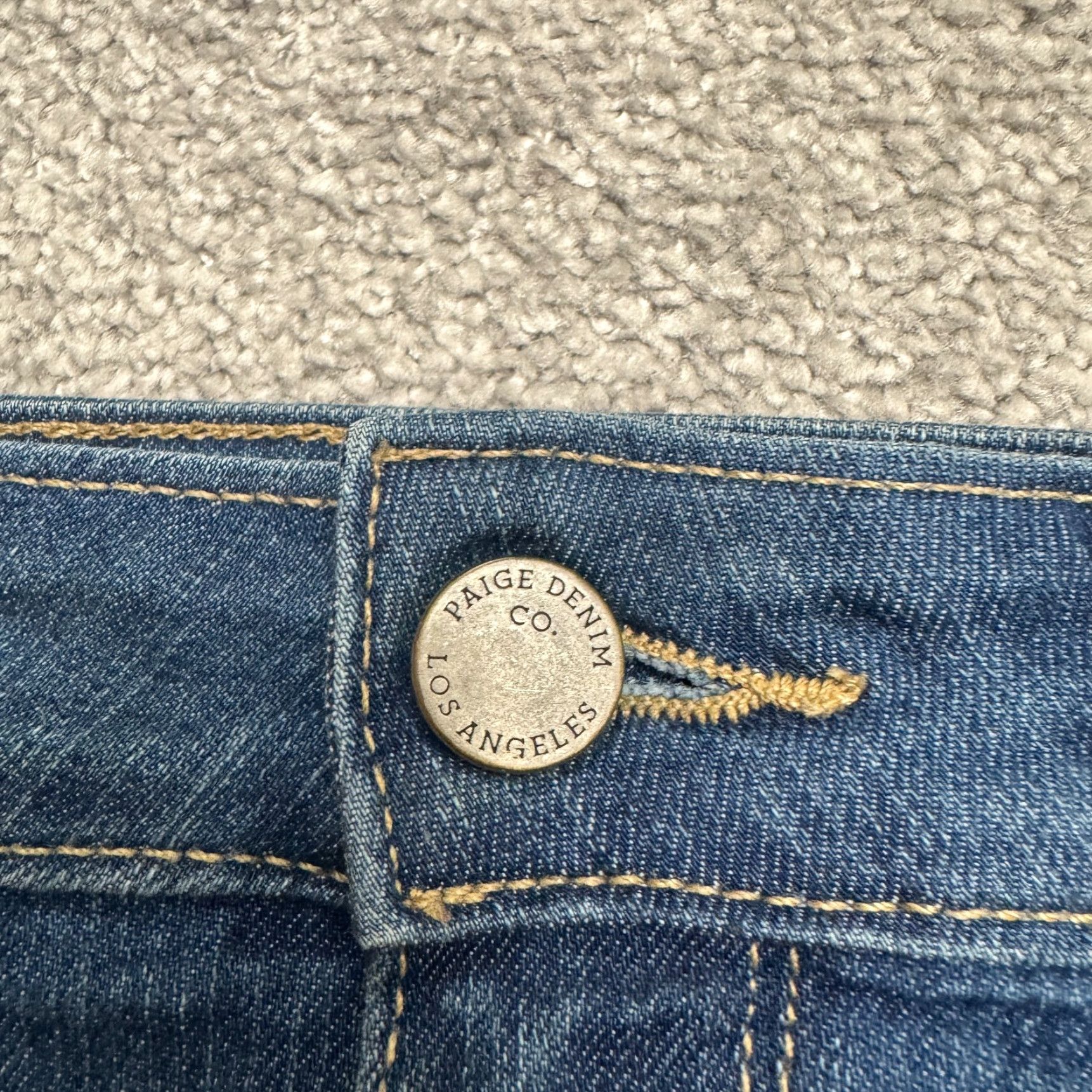Paige Paige Verdugo Jeans - Denim Ankle Skinny - Women's 29 - Medium Blue Wash - 5-Pocket, Belt Loops - Regular Rise - Cotton Blends - Paige Brand Size 29" - 3 Thumbnail