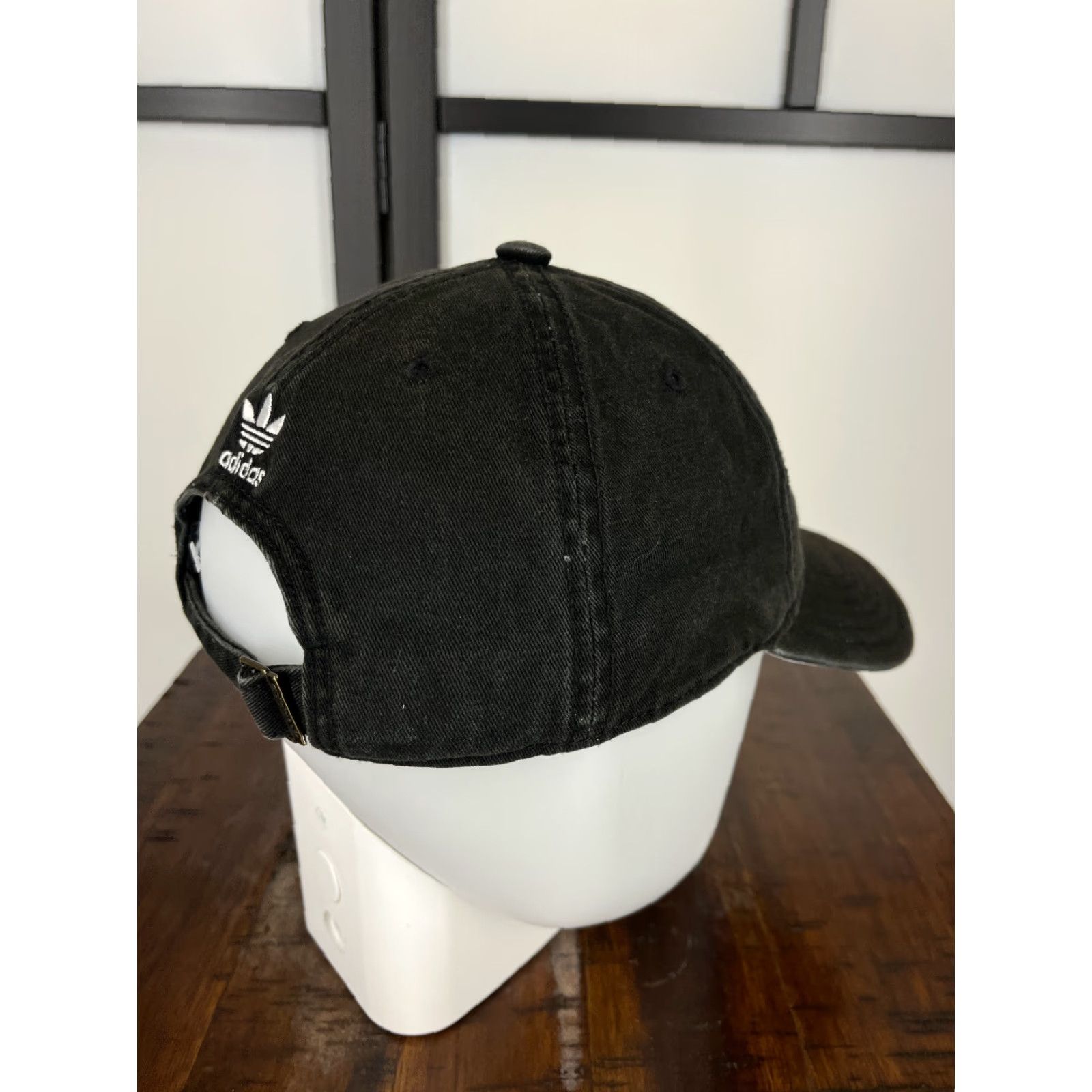 Adidas Adidas Hat Cap Strap Back Mens One Size Dark Gray Embroidered Cotton Golf Golfer Size ONE SIZE - 7 Thumbnail