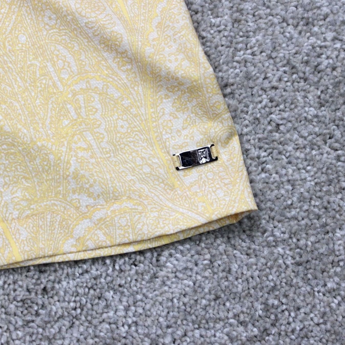 Nike Nike Tiger Woods Polo Shirt Mens Small Yellow Floral Dri-Fit Golf Short Sleeve Size US S / EU 44-46 / 1 - 4 Thumbnail