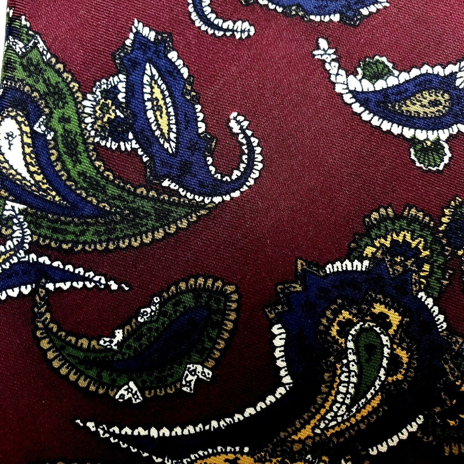 Robert Talbott Robert Talbott Silk Tie Purple Print Paisley Classic Size ONE SIZE - 2 Thumbnail