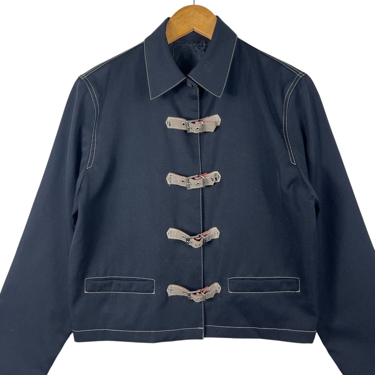 Jean Paul Gaultier 💥 Jean Paul Gaultier Junior Belted Cropped Jacket Size US S / EU 44-46 / 1 - 3 Thumbnail