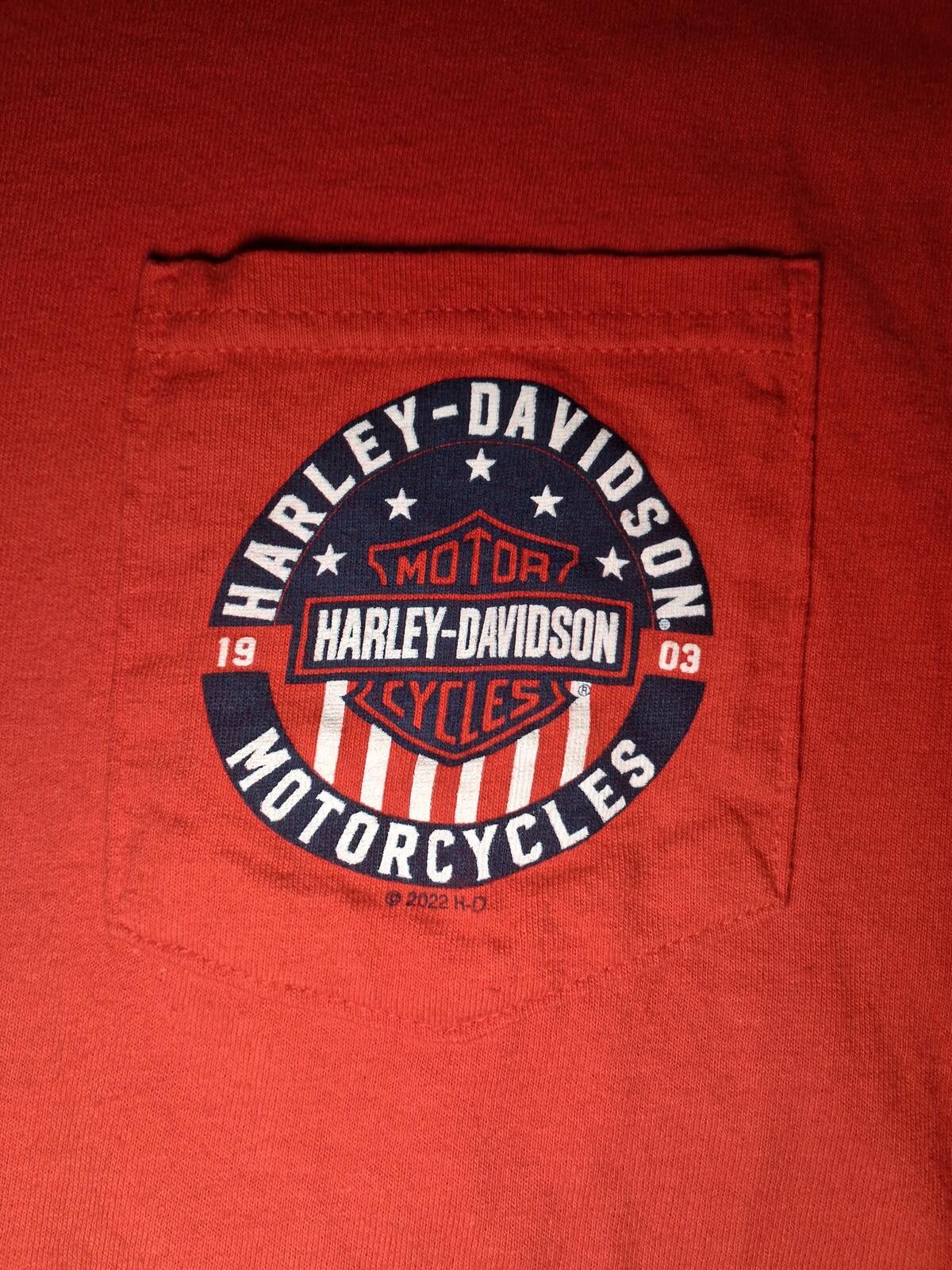 Harley Davidson Harley Davidson Motorcycles T Shirt XL Red Cotton Key West Size US XL / EU 56 / 4 - 4 Thumbnail