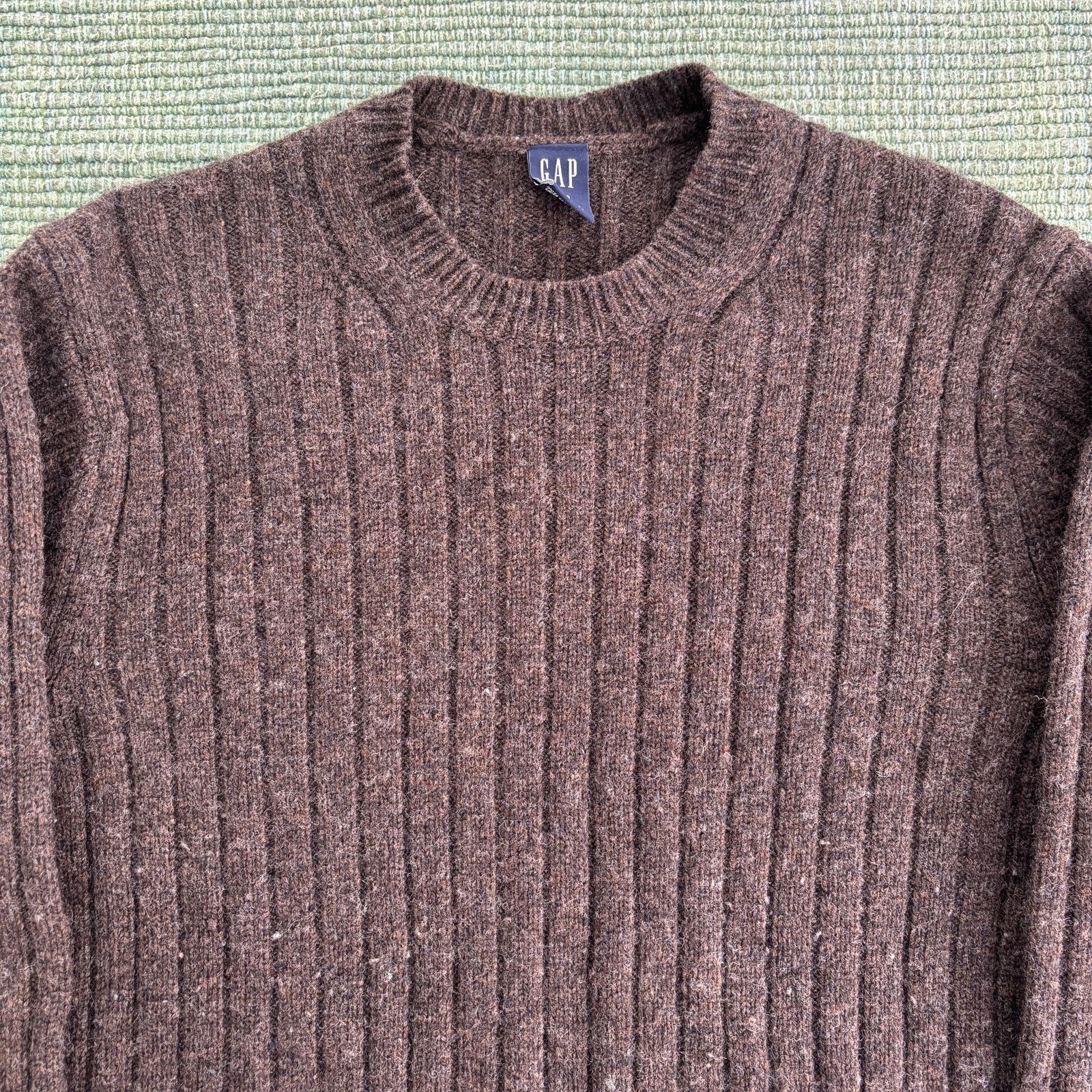 Gap Brown knit lambs wool GAP womens sweater size S Size S / US 4 / IT 40 - 2 Thumbnail