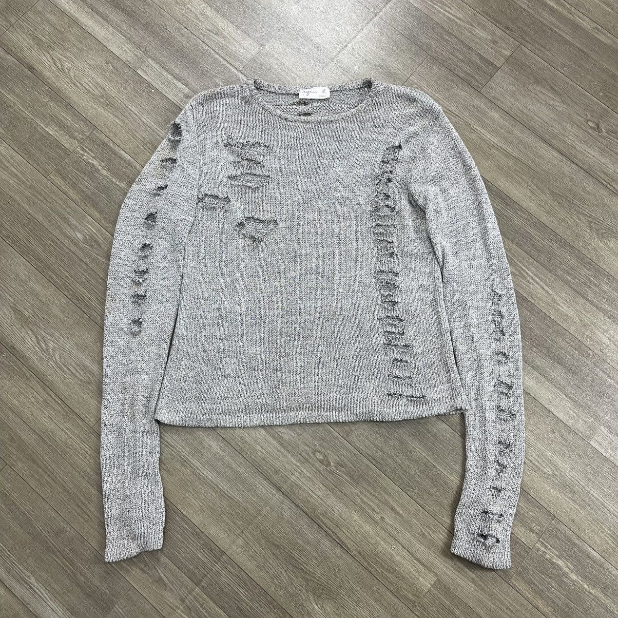 agnes b. Vintage Agnes b. Paris Distressed Knitted Balenciaga Style Size US S / EU 44-46 / 1 - 1 Thumbnail