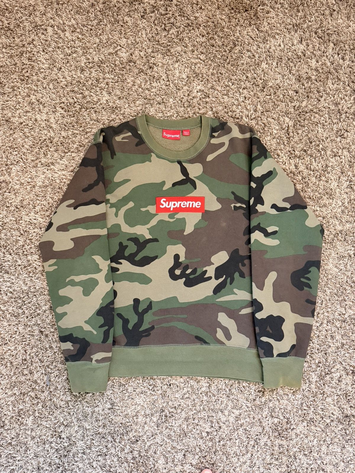 Supreme supreme box logo crewneck fw15 Size US M / EU 48-50 / 2 - 1 Thumbnail
