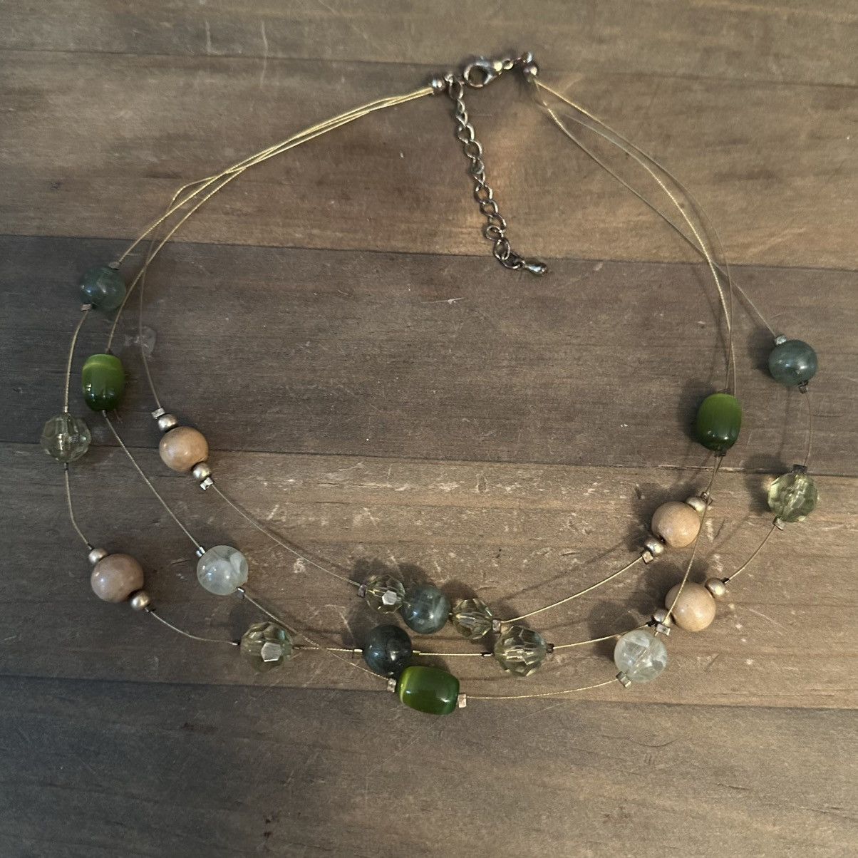 Other Multi strand layered station bead wire necklace Size ONE SIZE - 2 Thumbnail
