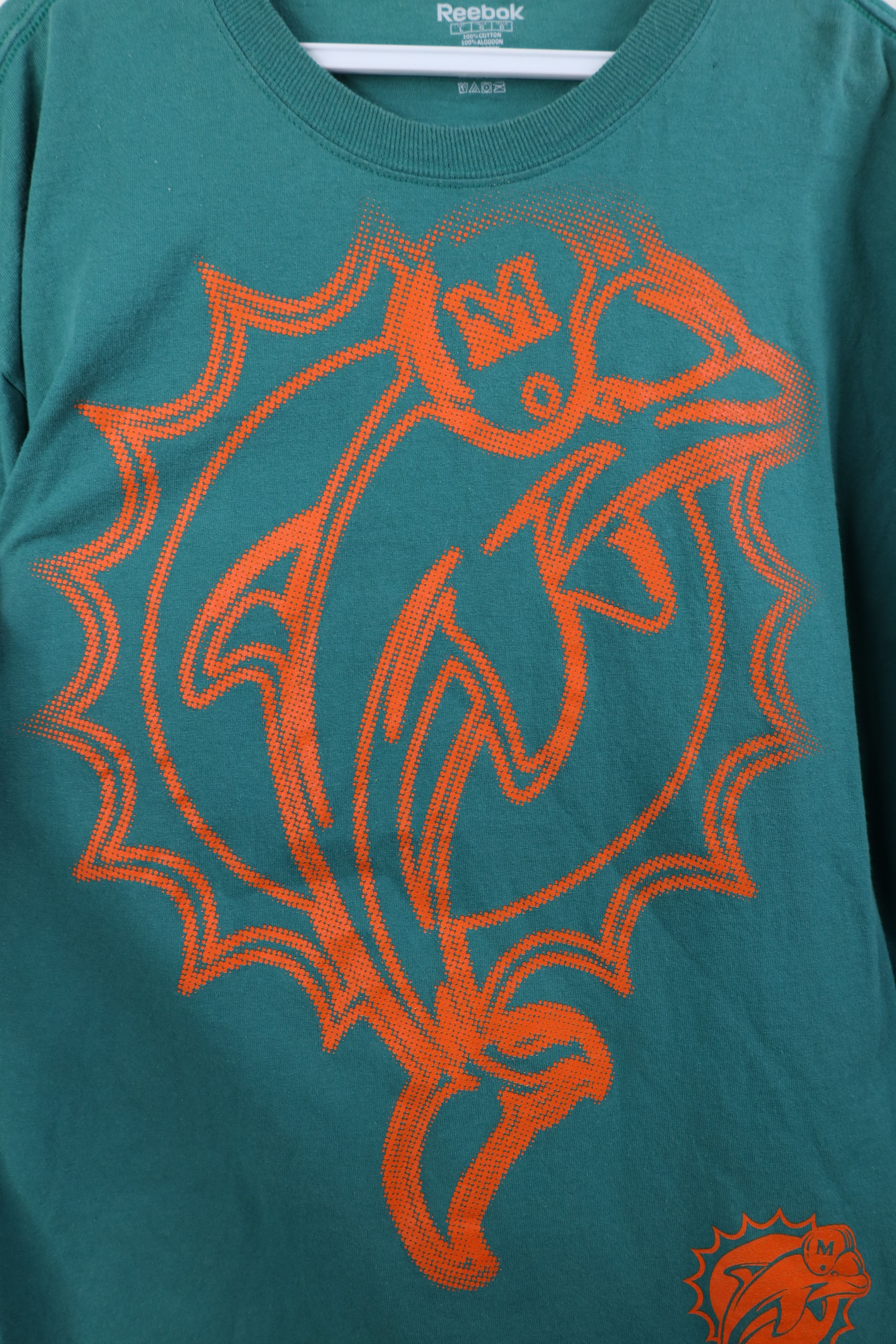 Reebok Vintage Reebok Jumbo Miami Dolphins Long Sleeve T-Shirt Size US L / EU 52-54 / 3 - 6 Thumbnail