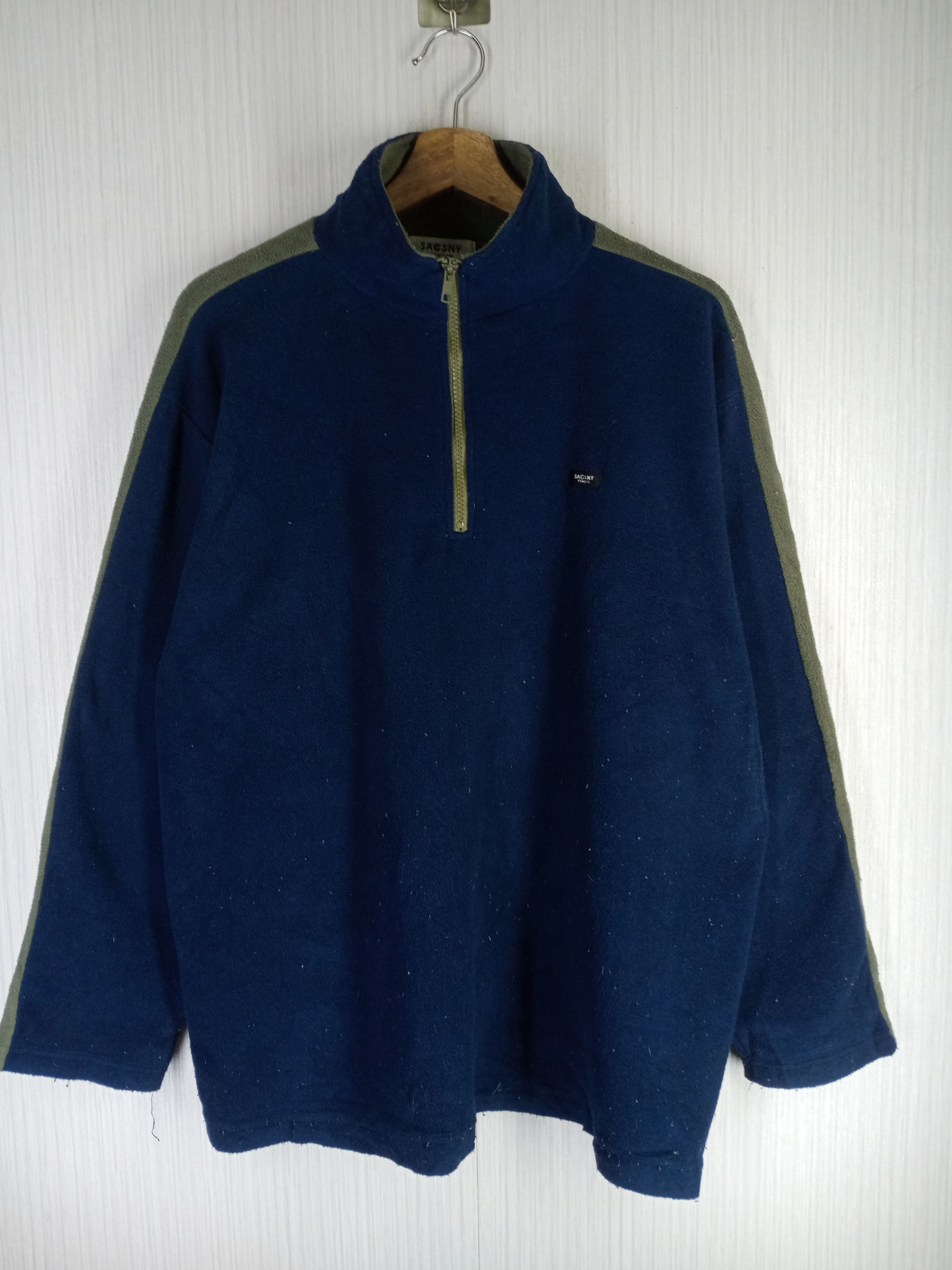 Yohji Yamamoto Vintage Yohji Yamamoto SACSNY Y'SACCS Half Zipper Fleece Size US L / EU 52-54 / 3 - 6 Thumbnail