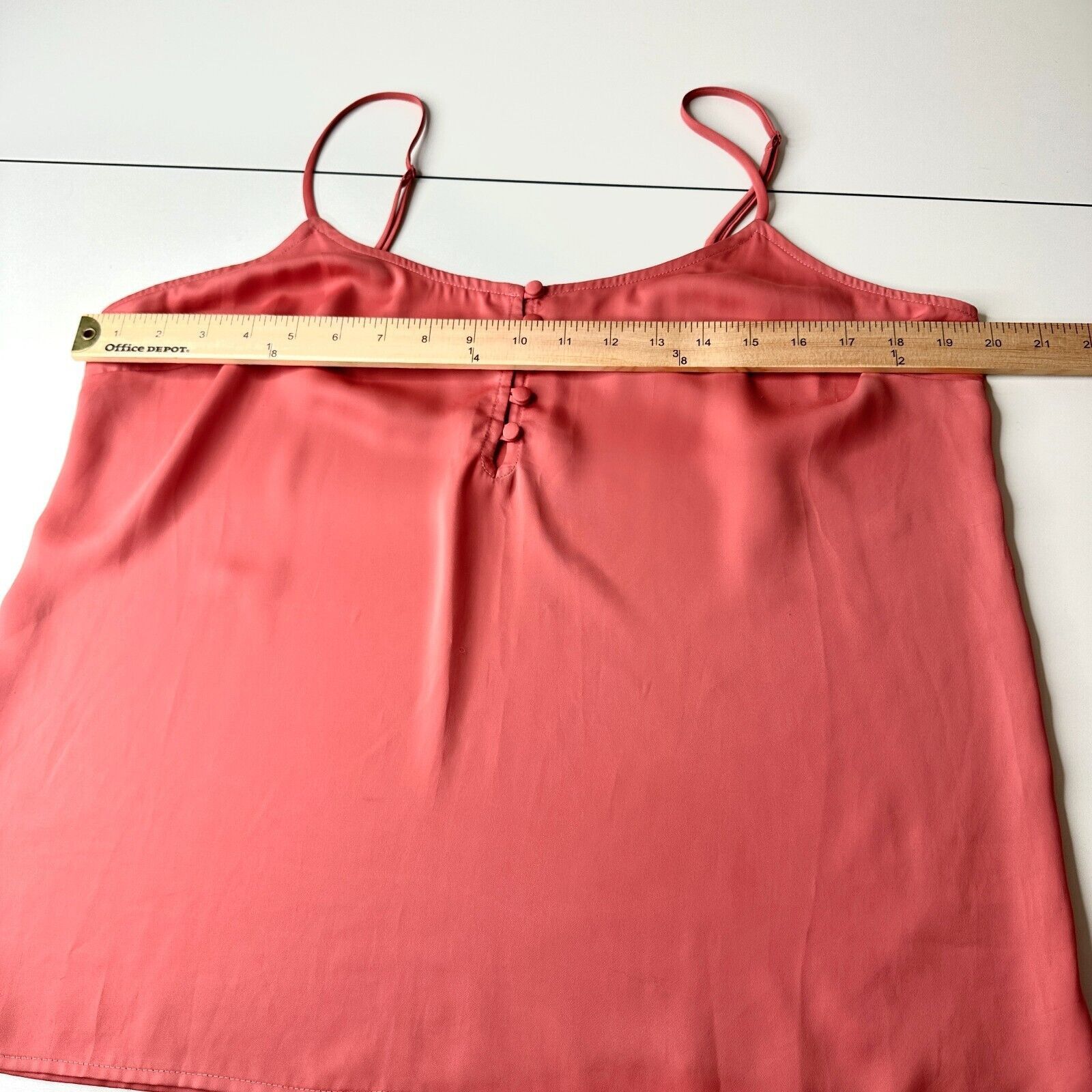 Other L'Academie Peach 5-Button Loop Tank Adj Straps Cami Top L Size L / US 10 / IT 46 - 7 Thumbnail