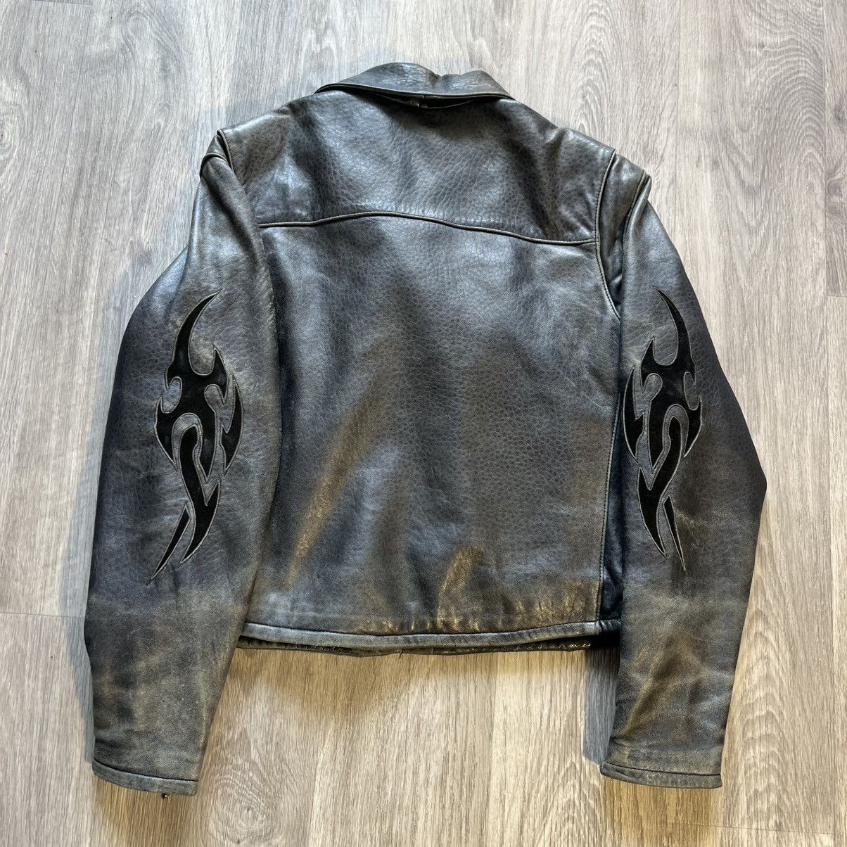 Harley Davidson Vintage Harley Davidson Tribal Leather Jacket Size US S / EU 44-46 / 1 - 2 Thumbnail