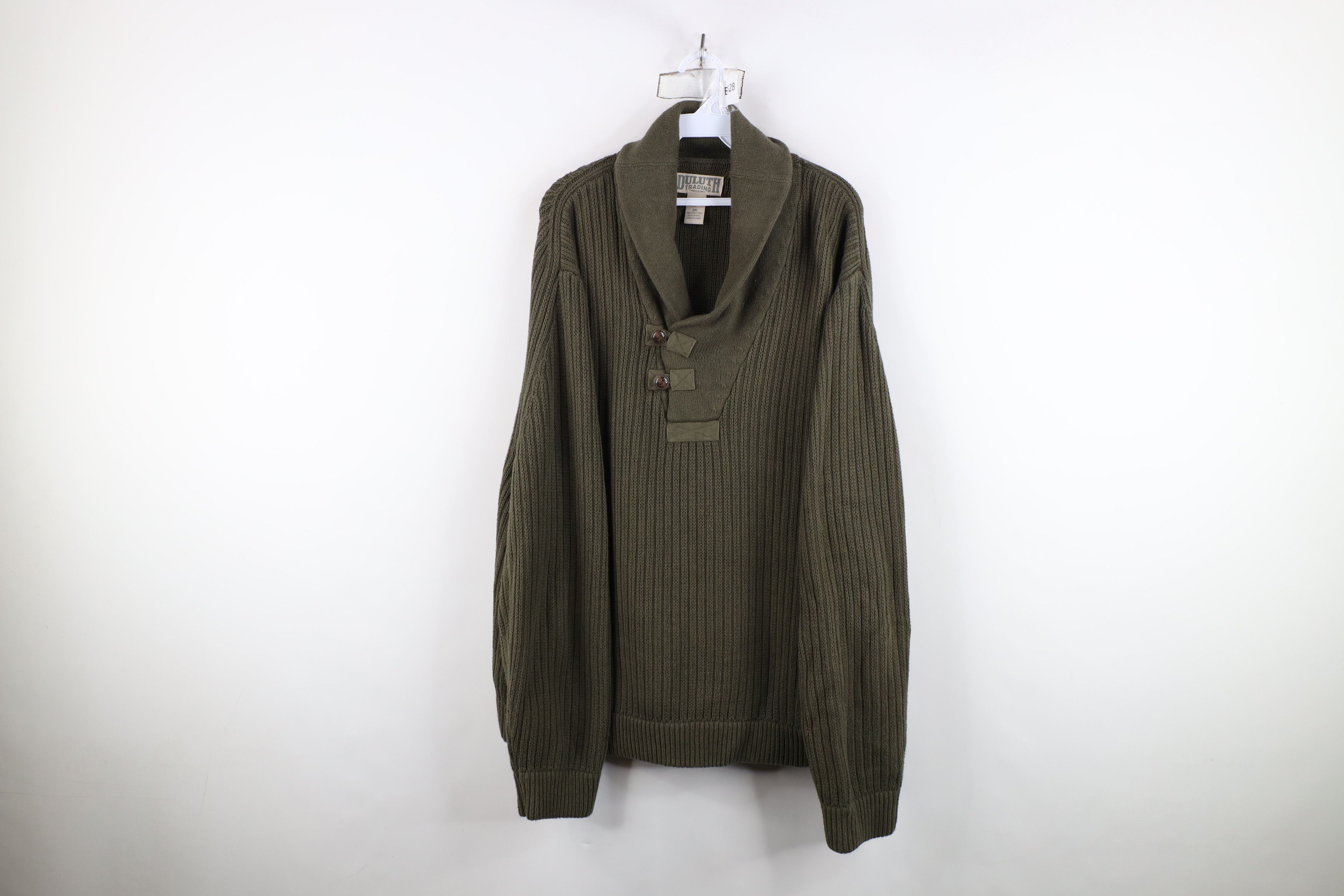 Duluth Trading Company Duluth Trading Co Ribbed Knit High Neck Military Sweater Size US XXL / EU 58 / 5 - 1 Thumbnail