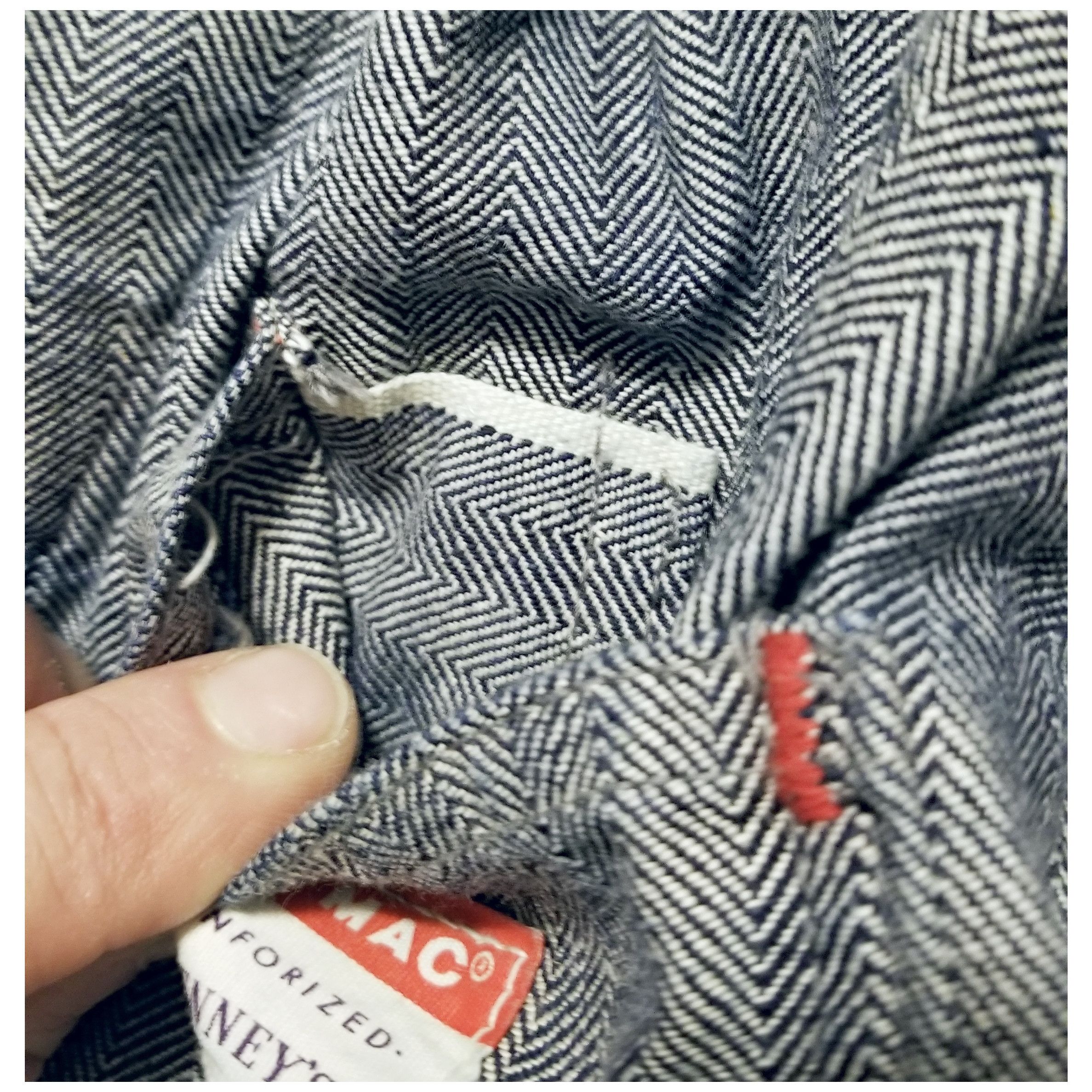 RRL Ralph Lauren ☆RARE☆VTG 1950S BIG MAC HERRINGBONE SELVEDGE DENIM COVERALLS Size US 36 / EU 52 - 10 Thumbnail