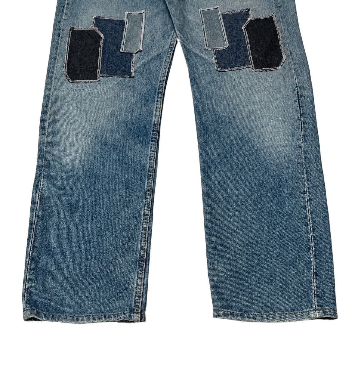 Levi's Vintage Levi’s Made In Usa Patchwork Jeans 1990s Size US 30 / EU 46 - 5 Thumbnail