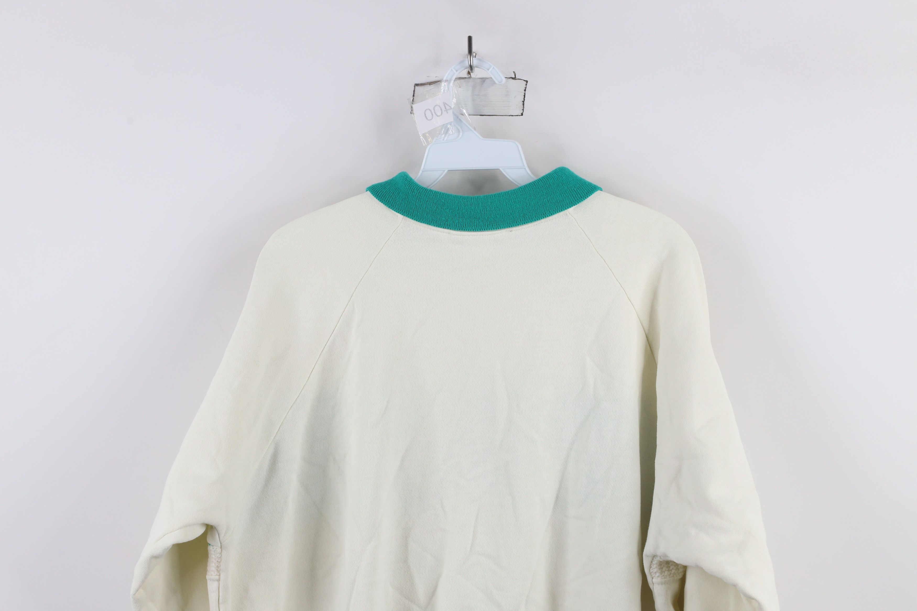 Vintage Vintage 90s Country Primitive Flower Collared Sweatshirt USA Size L / US 10 / IT 46 - 12 Thumbnail