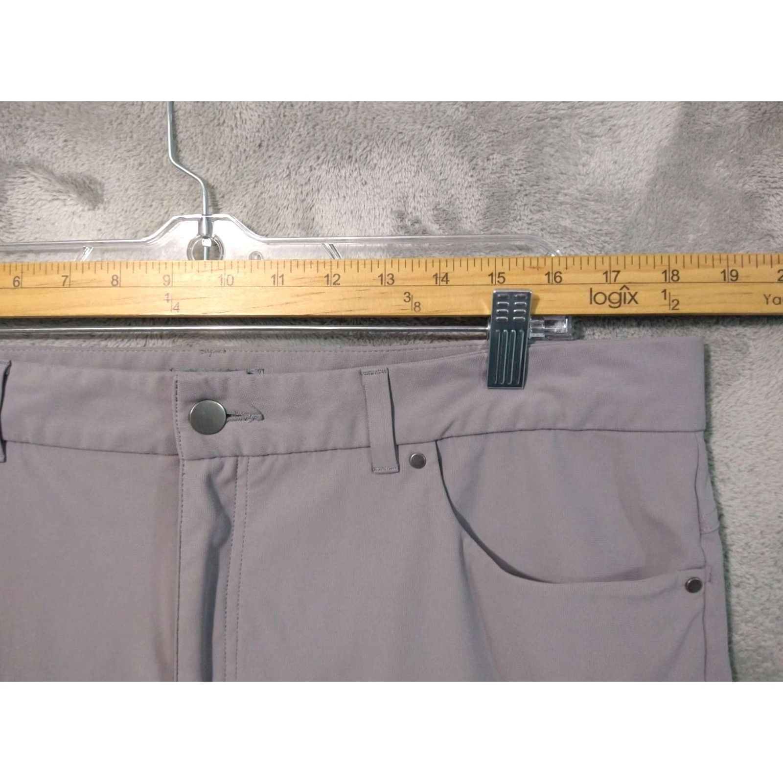Vintage VRST Pants Mens 38x30 Gray Limitless Athletic Fit Tapered Leg Stretch Golf Pants Chino 5-Pocket Design Mens Straight Leg Gray VRST Pants Size US 38 / EU 54 - 3 Thumbnail