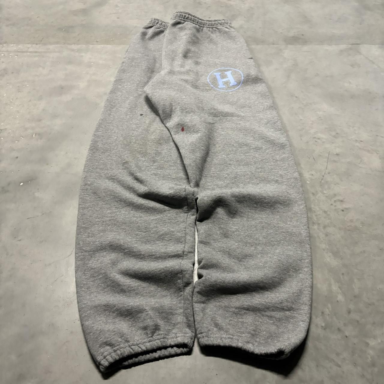 Japanese Brand × Vintage Crazy Vintage Y2K/2000e Baggy Grey Skater Heavyweight Essential Sweatpants! Size US 34 / EU 50 - 3 Thumbnail