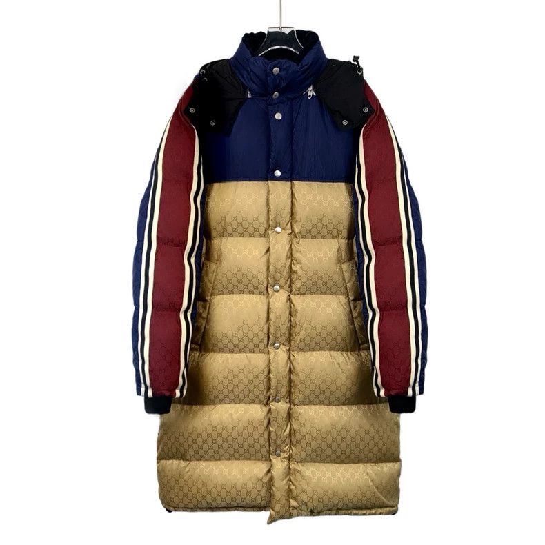 Gucci Gucci Color block logo printed full print hooded down jacke Size US M / EU 48-50 / 2 - 1 Thumbnail
