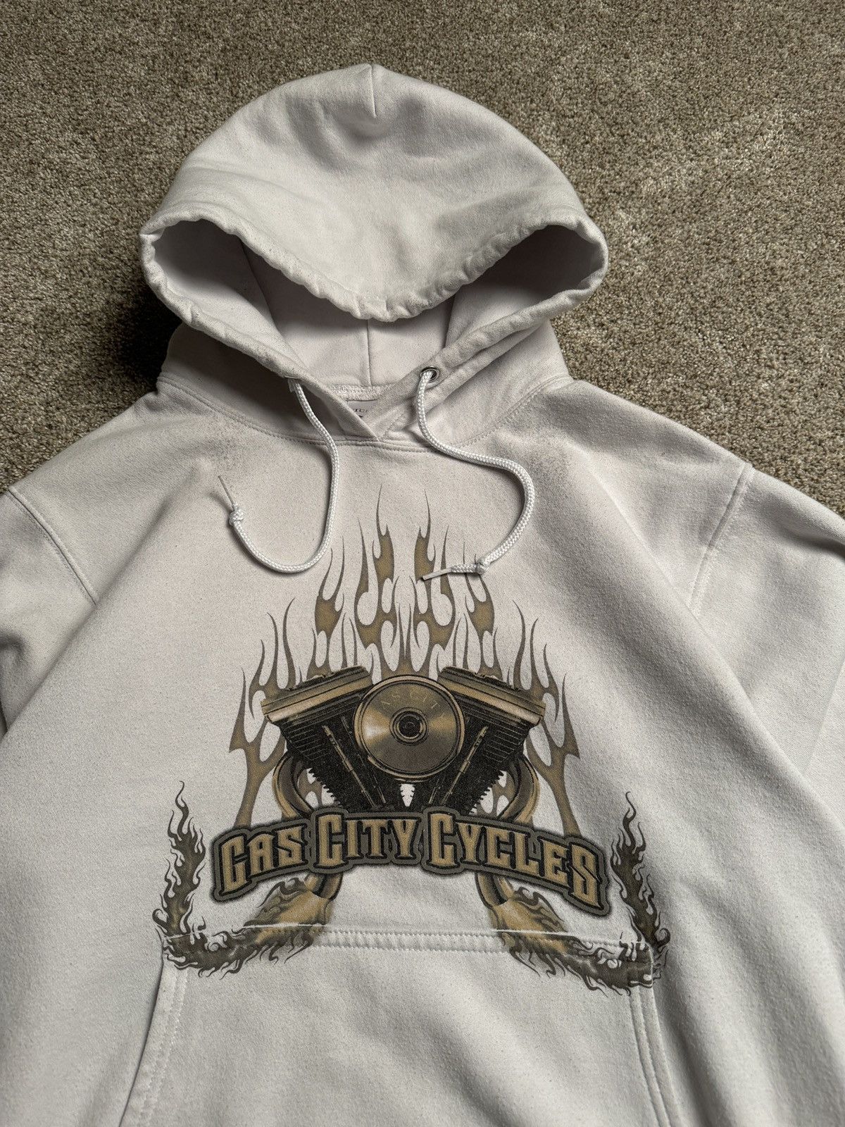 Other WHITE GAS CITY CYCLES PULLOVER HOODIE Size US M / EU 48-50 / 2 - 2 Thumbnail