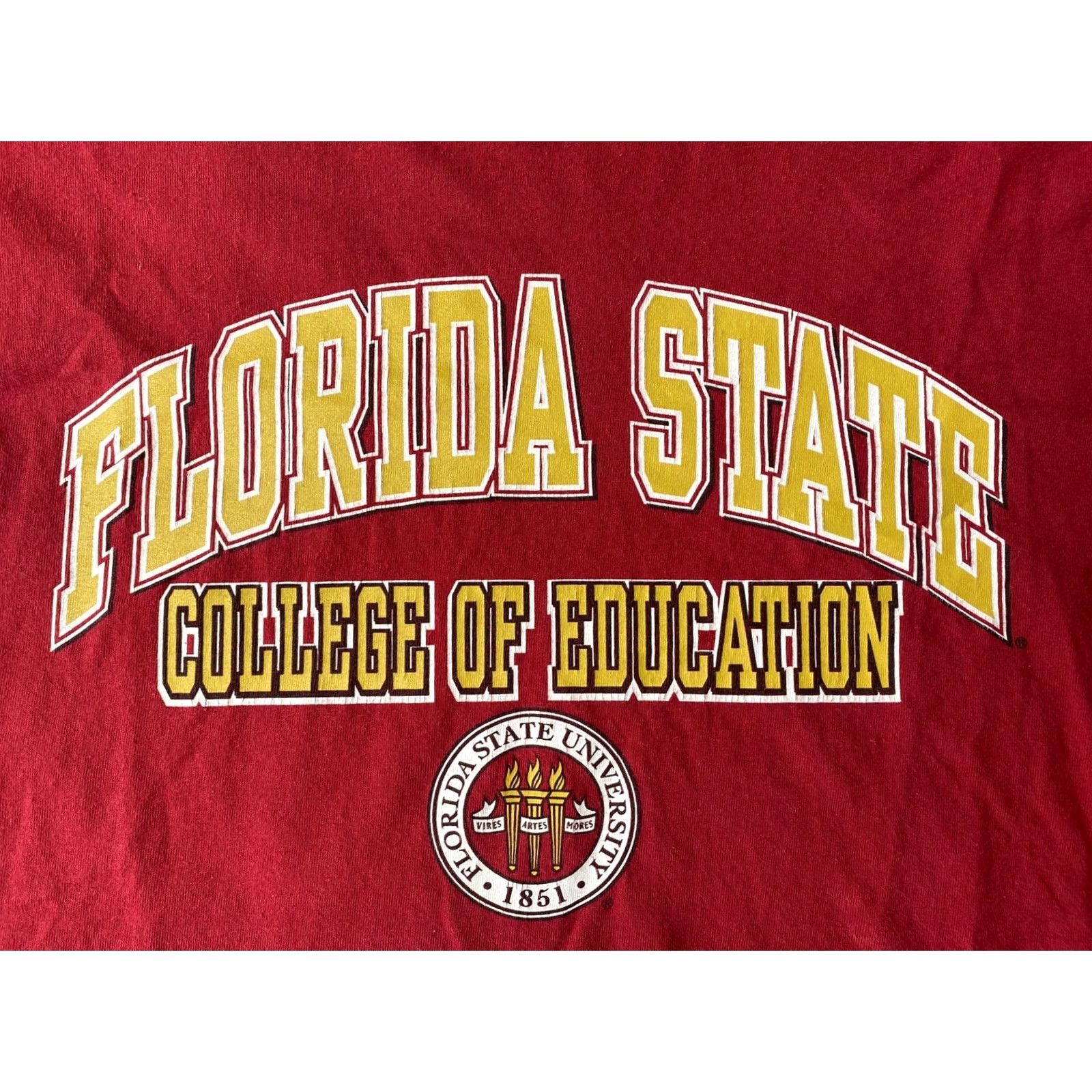 Jansport VINTAGE Florida State Seminoles Spell Out College T-Shirt XL Maroon Cotton JanSport Crew Neck Short Sleeve Men N/A Size US XL / EU 56 / 4 - 3 Thumbnail