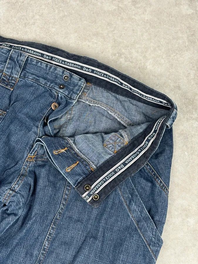 Dolce & Gabbana AW2004 Dolce & Gabbana Navy Denim Cargo Jeans Size US 34 / EU 50 - 9 Thumbnail