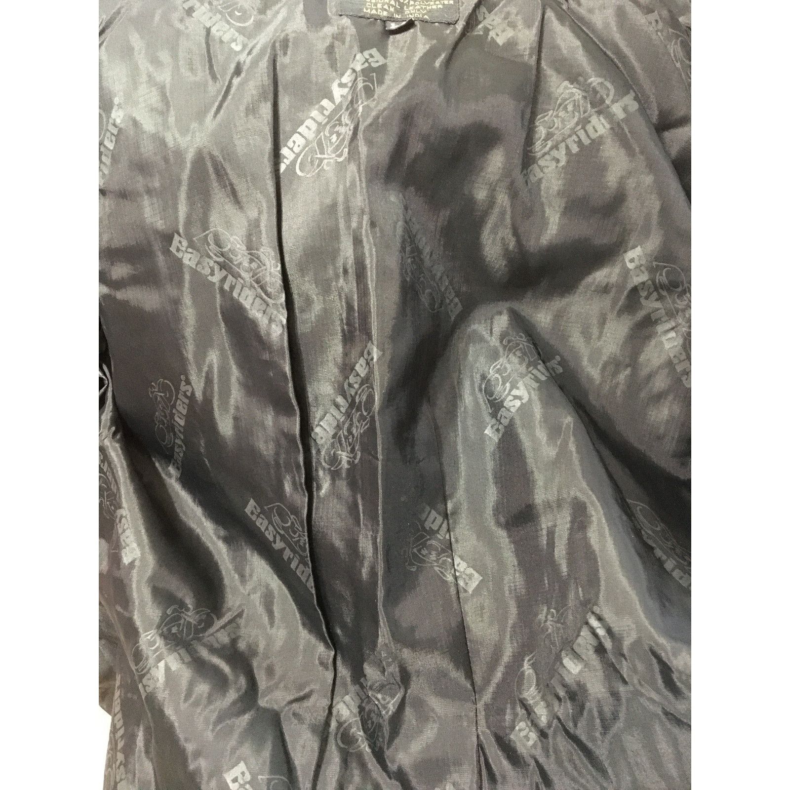 Other Easy Rider Large Soft Supple Black Leather Motorcycle Jacket Size L / US 10 / IT 46 - 7 Thumbnail