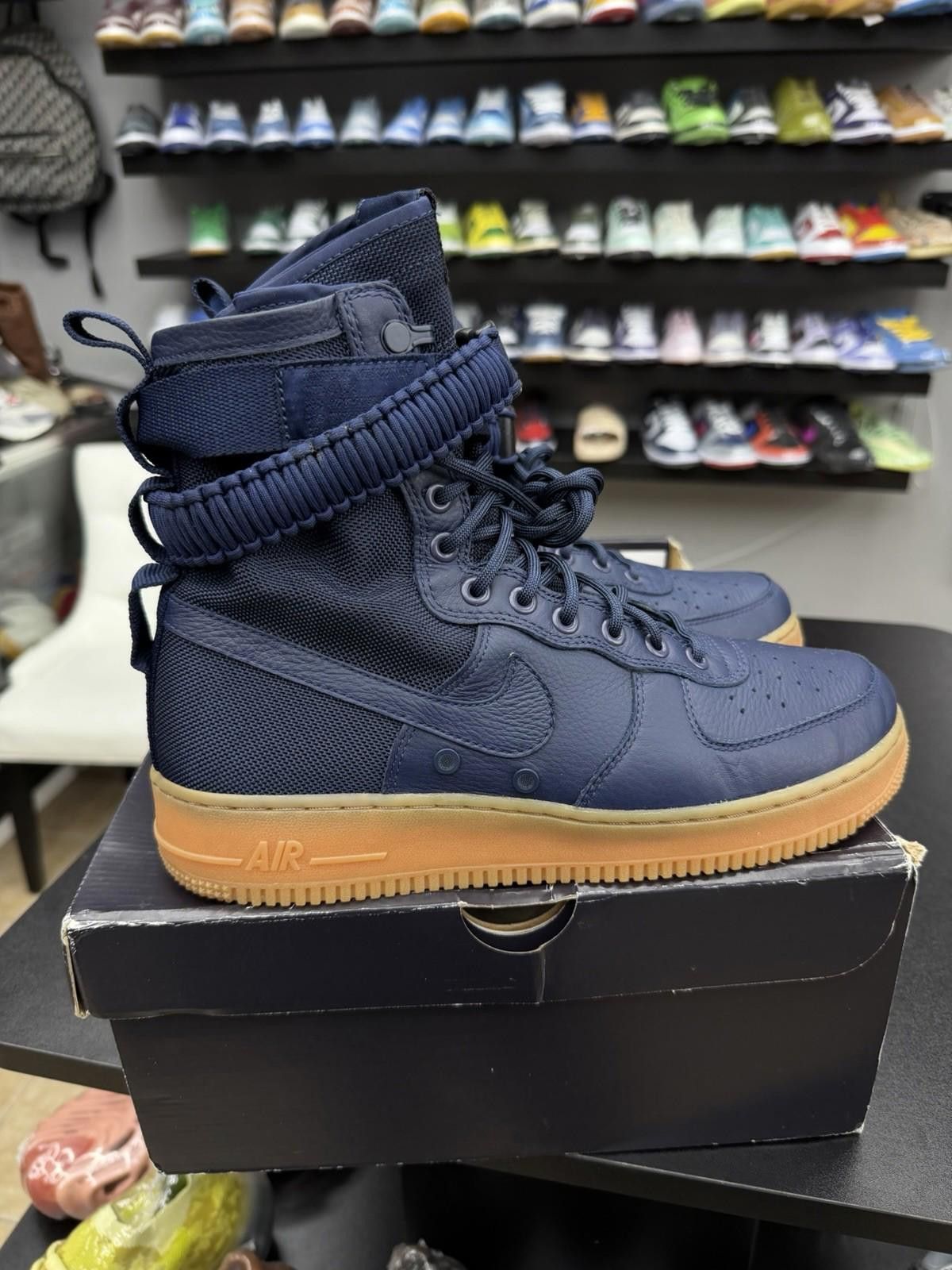 Nike Nike SF Air Force 1 High Men’s Size 10 Midnight Navy Blue Size US 10 / EU 43 - 2 Thumbnail