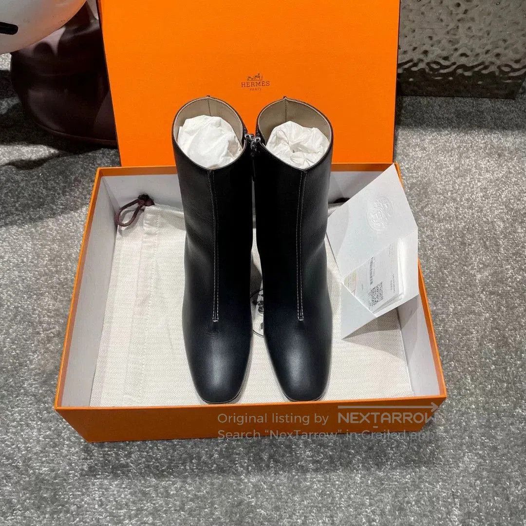 Hermes Hermes Black Mid. Size US 6 / IT 36 - 2 Thumbnail