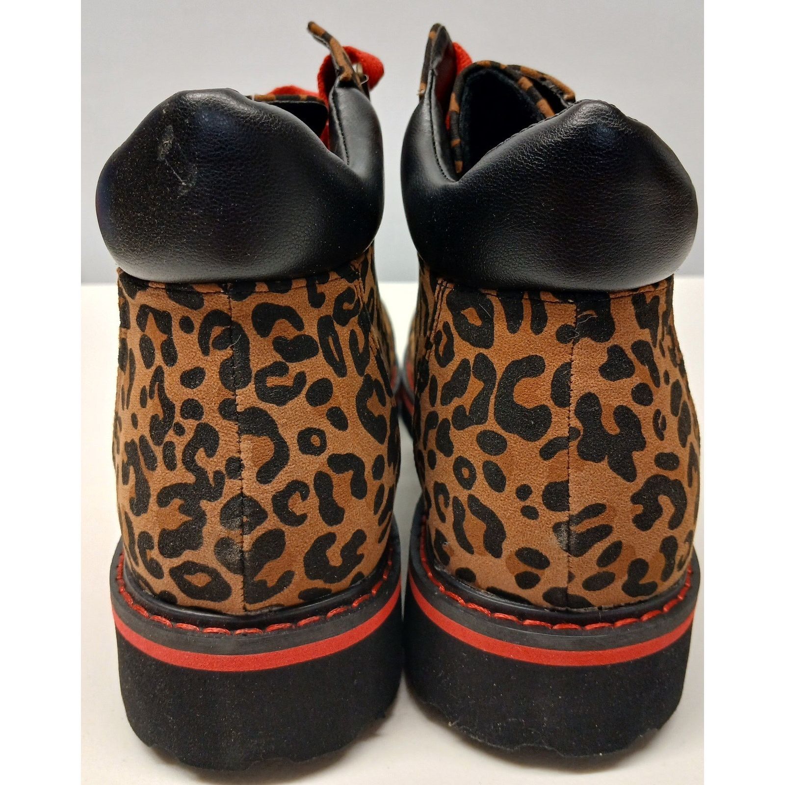 Route 66 Route 66 (10) Leopard Print Lace-Up Ankle Jude Width Boots Size US 10 / IT 40 - 5 Thumbnail