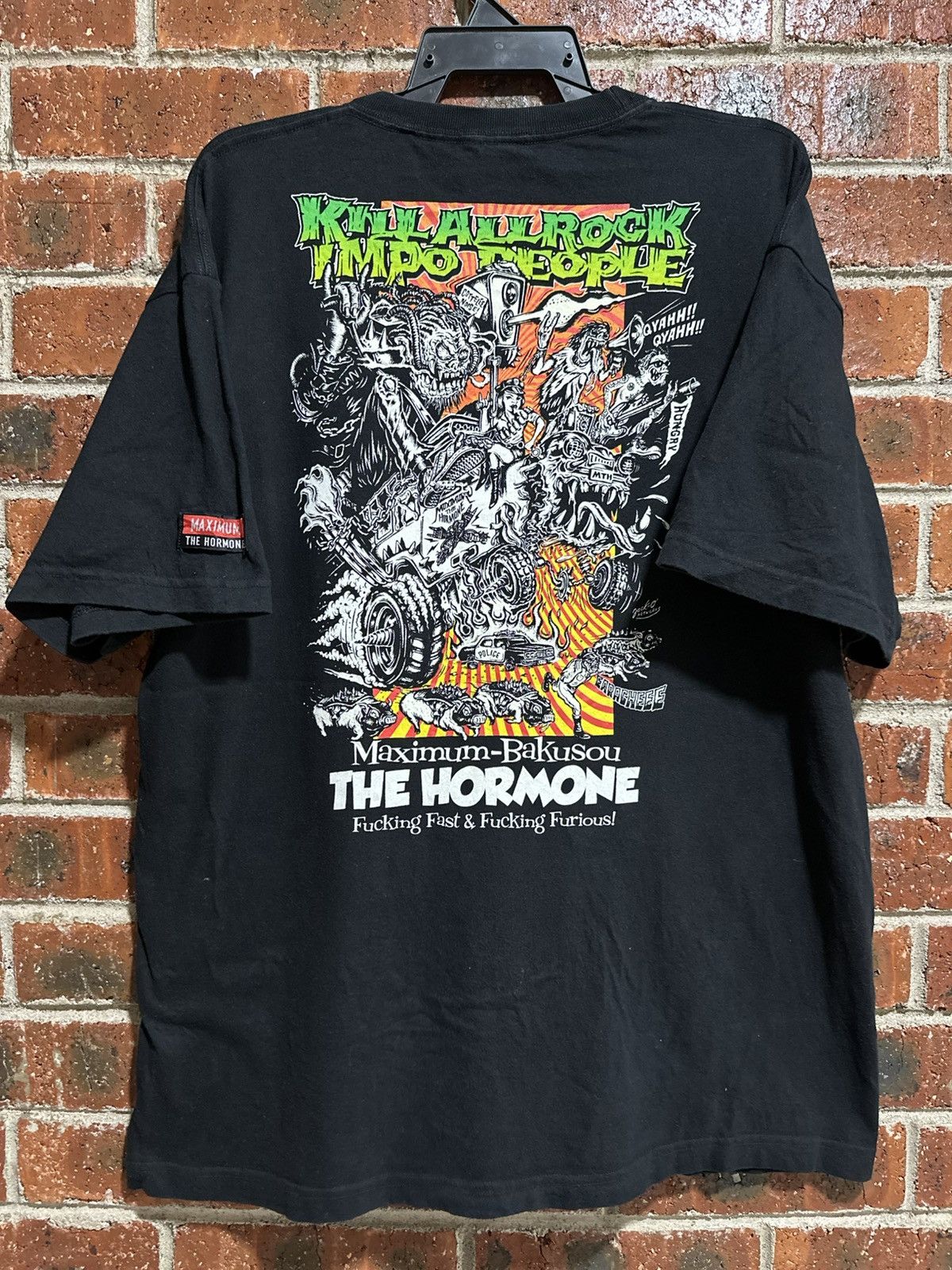 Japanese Brand Thrasher Vintage Maximum Bakusou The Hormone Tee Size US XXL / EU 58 / 5 - 1 Thumbnail