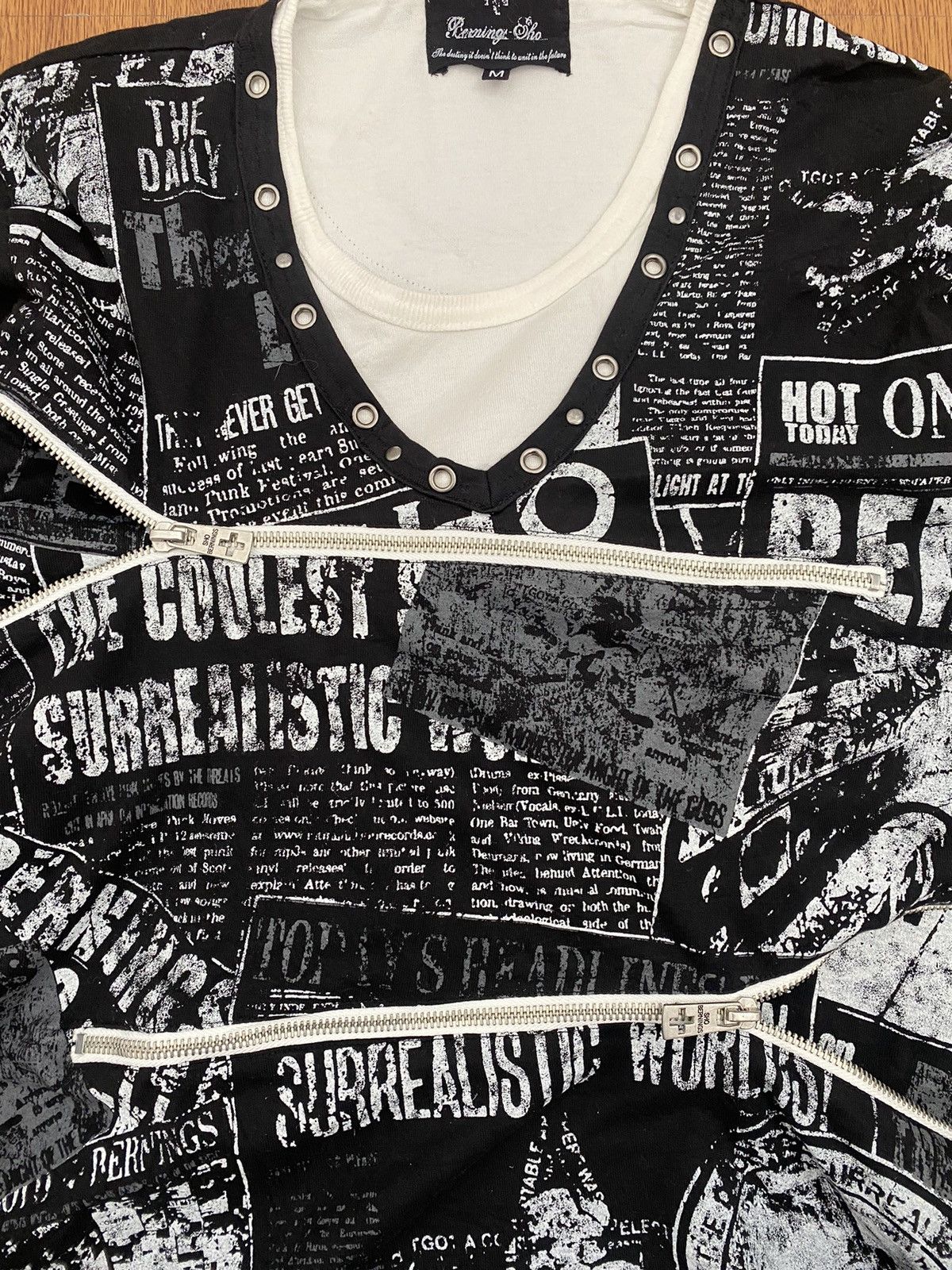 If Six Was Nine Berning Sho zipper punk tee Size US M / EU 48-50 / 2 - 4 Thumbnail