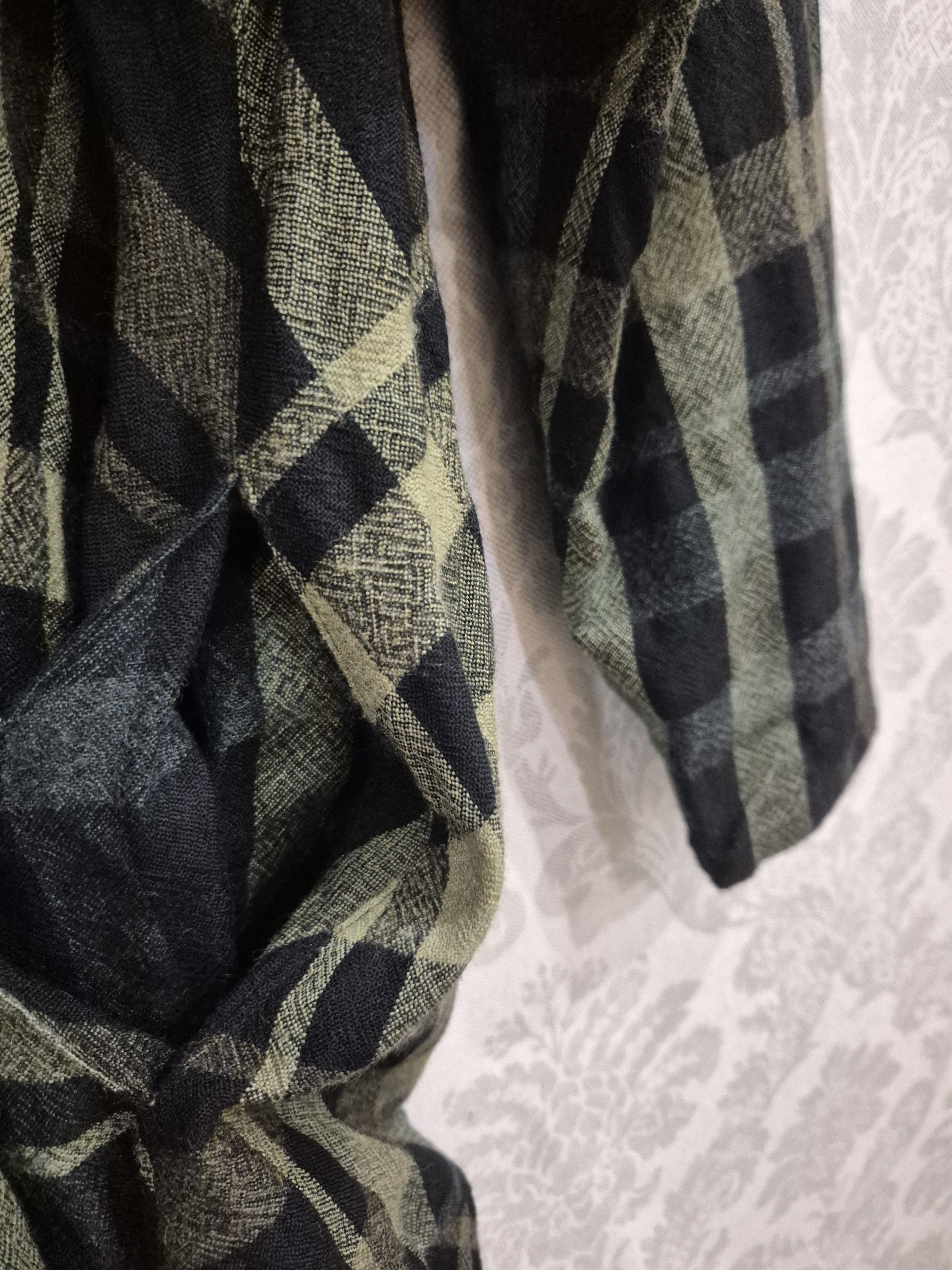 Japanese Brand Ji U Sensounico Matsuo International 100% Wool Plaid Dress Size M / US 6-8 / IT 42-44 - 9 Thumbnail