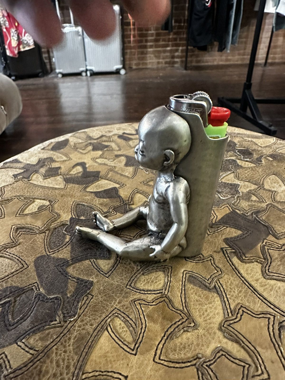 Enfants Riches Deprimes ERD 1 of 3 CRYING CRACK BABY LARGE SILVER LIGHTER Size ONE SIZE - 13 Thumbnail