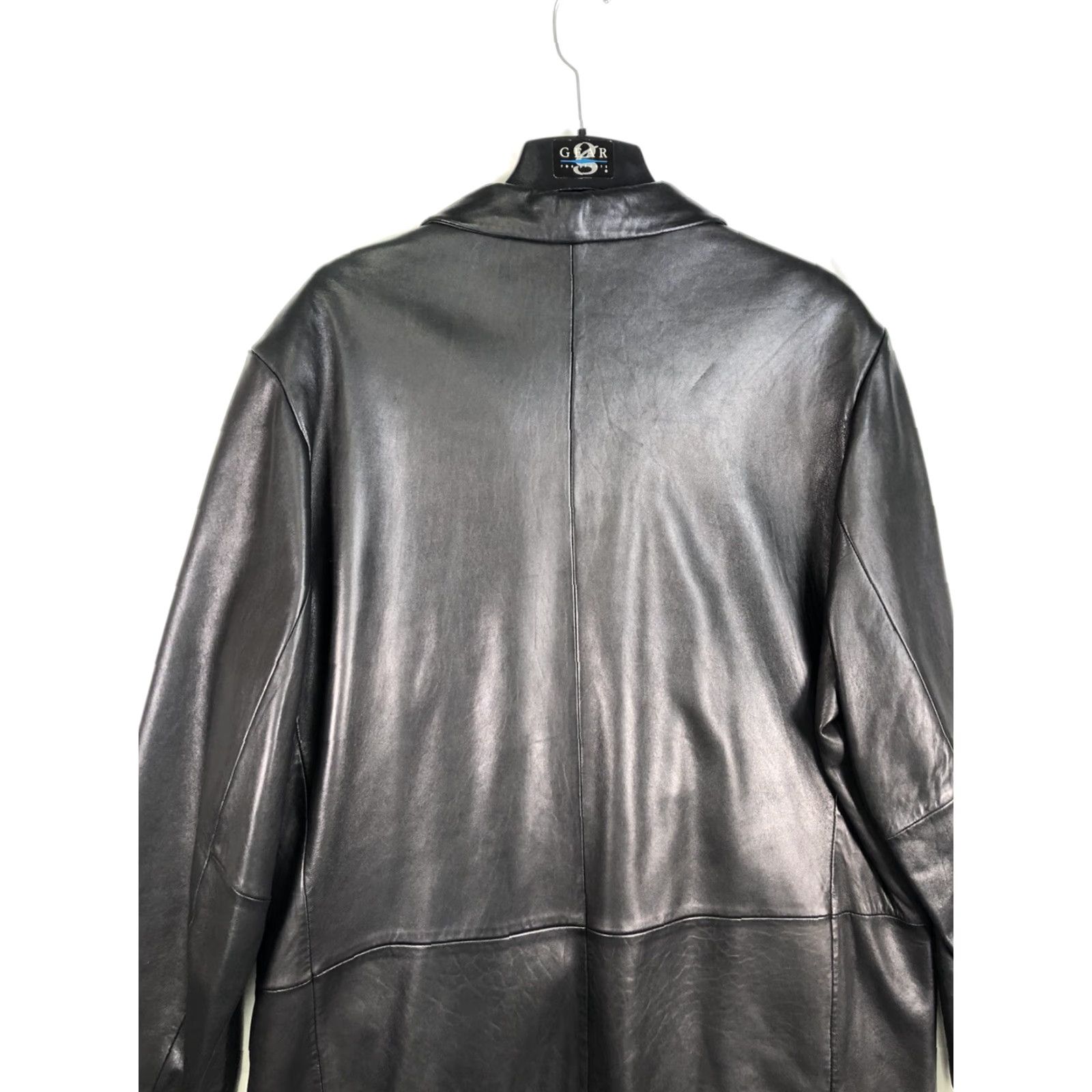 Vintage VINTAGE? No; Actually: R&O by Reilly Olmes Black Leather Jacket Size XXL Front Pockets Classy Jacket Women Size XXL / US 16-18 / IT 52-54 - 7 Thumbnail