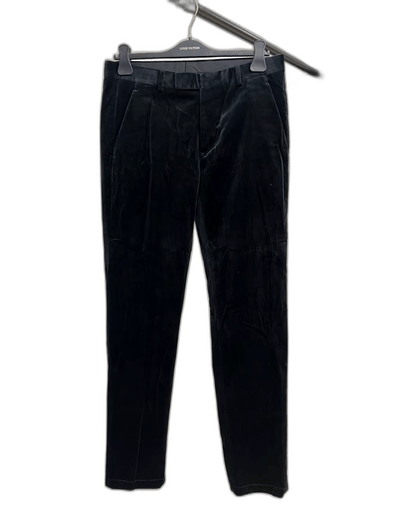 Dior Black Velvet Dress Pants-yf