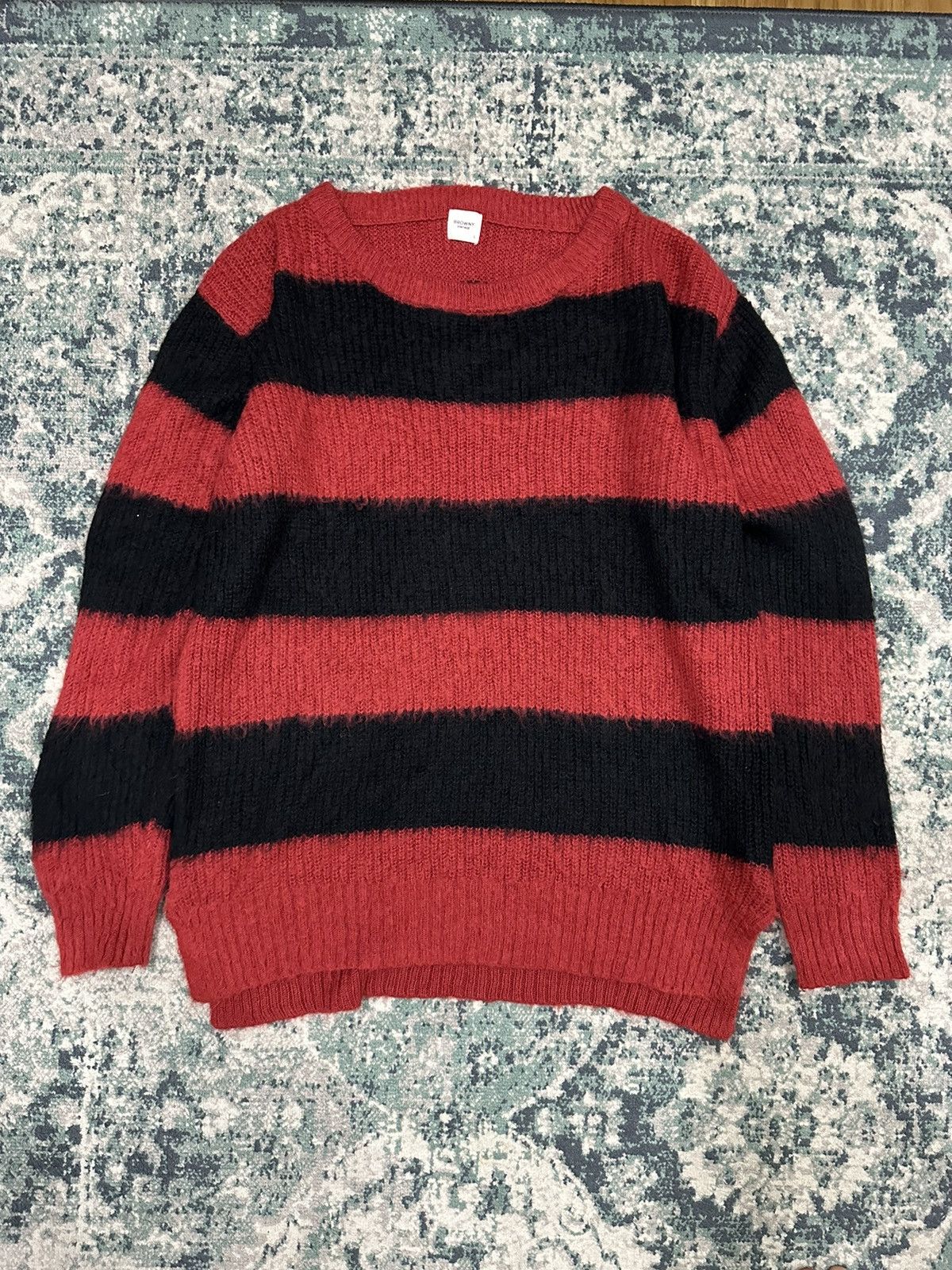 Japanese Brand Kurt Cobain Browny Vintage Distressed Mohair Grunge Sweater Size US L / EU 52-54 / 3 - 4 Thumbnail