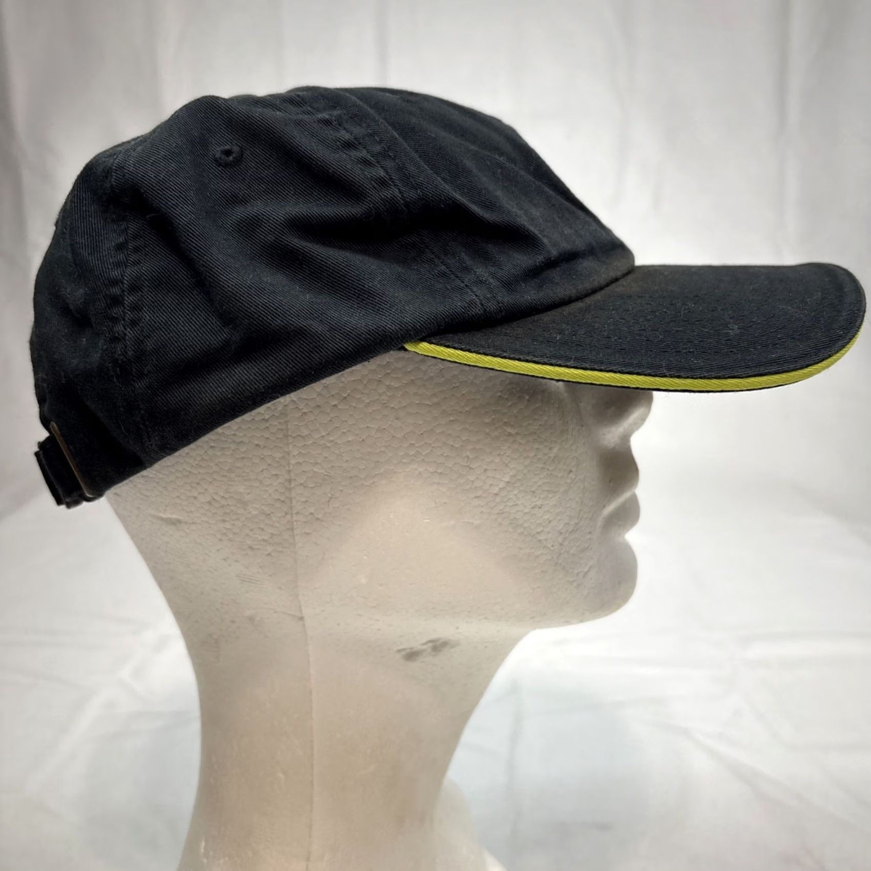 Vintage Stussy Stüssy Visor Cap Hat Adult One Size Black Strap back Sandwich Visor Mens Size ONE SIZE - 4 Thumbnail